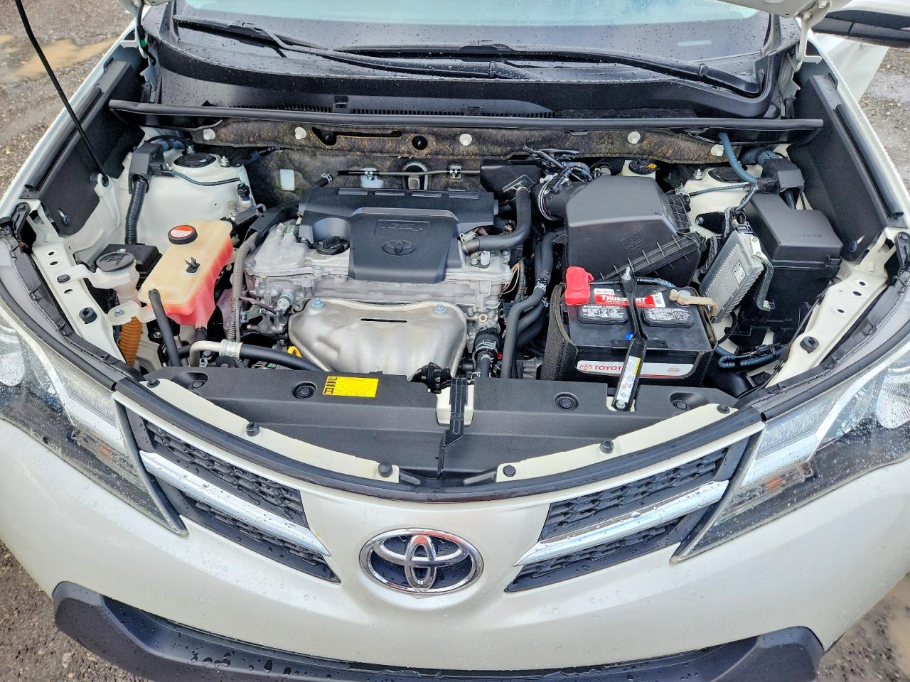 2014 Toyota Rav4 Limited White vin: JTMDFREV4ED084526