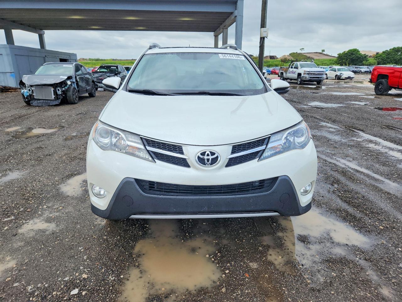 2014 Toyota Rav4 Limited White vin: JTMDFREV4ED084526