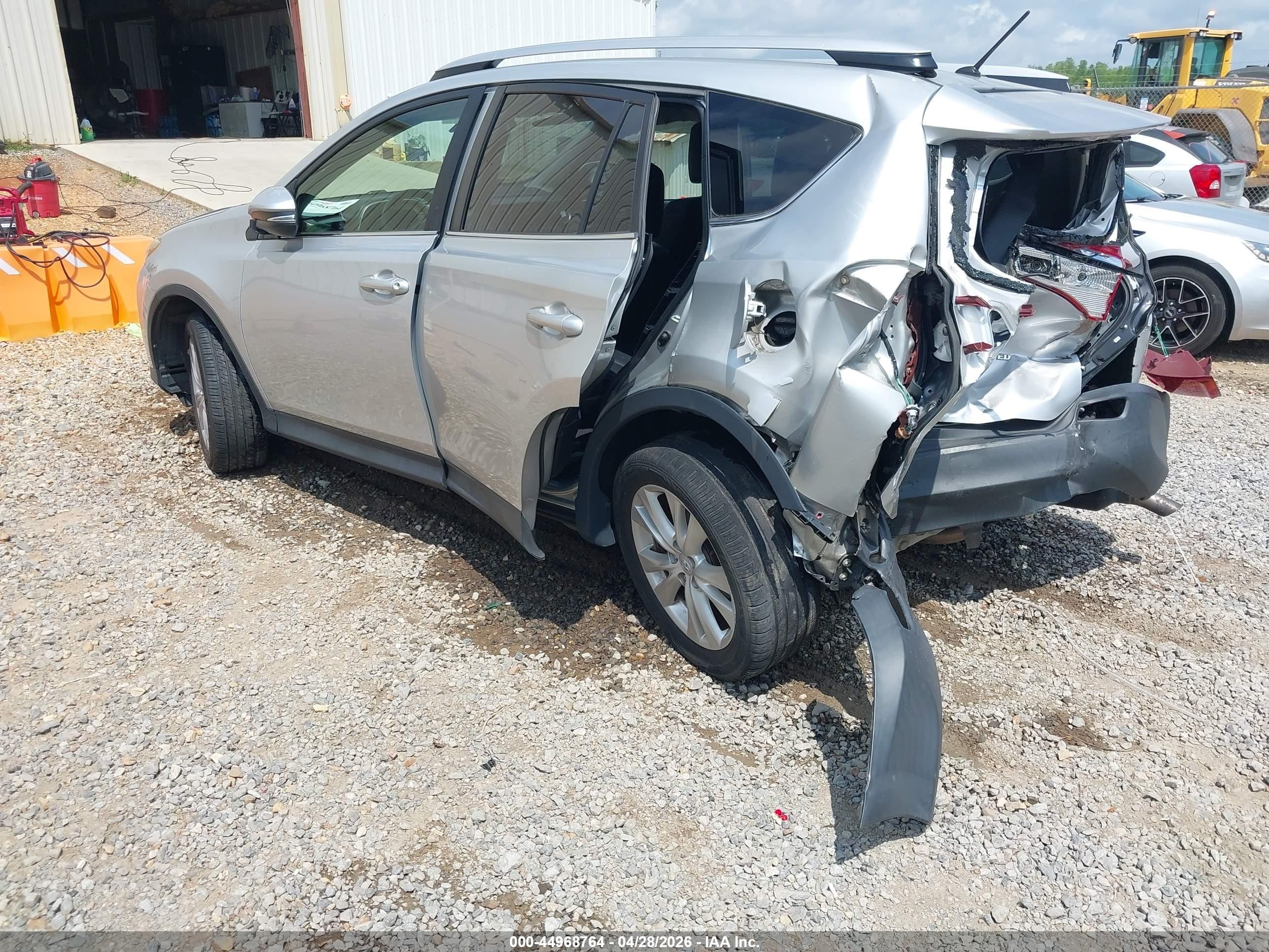 2013 Toyota Rav4 Limited Серебряный vin: JTMDFREV5D5020018