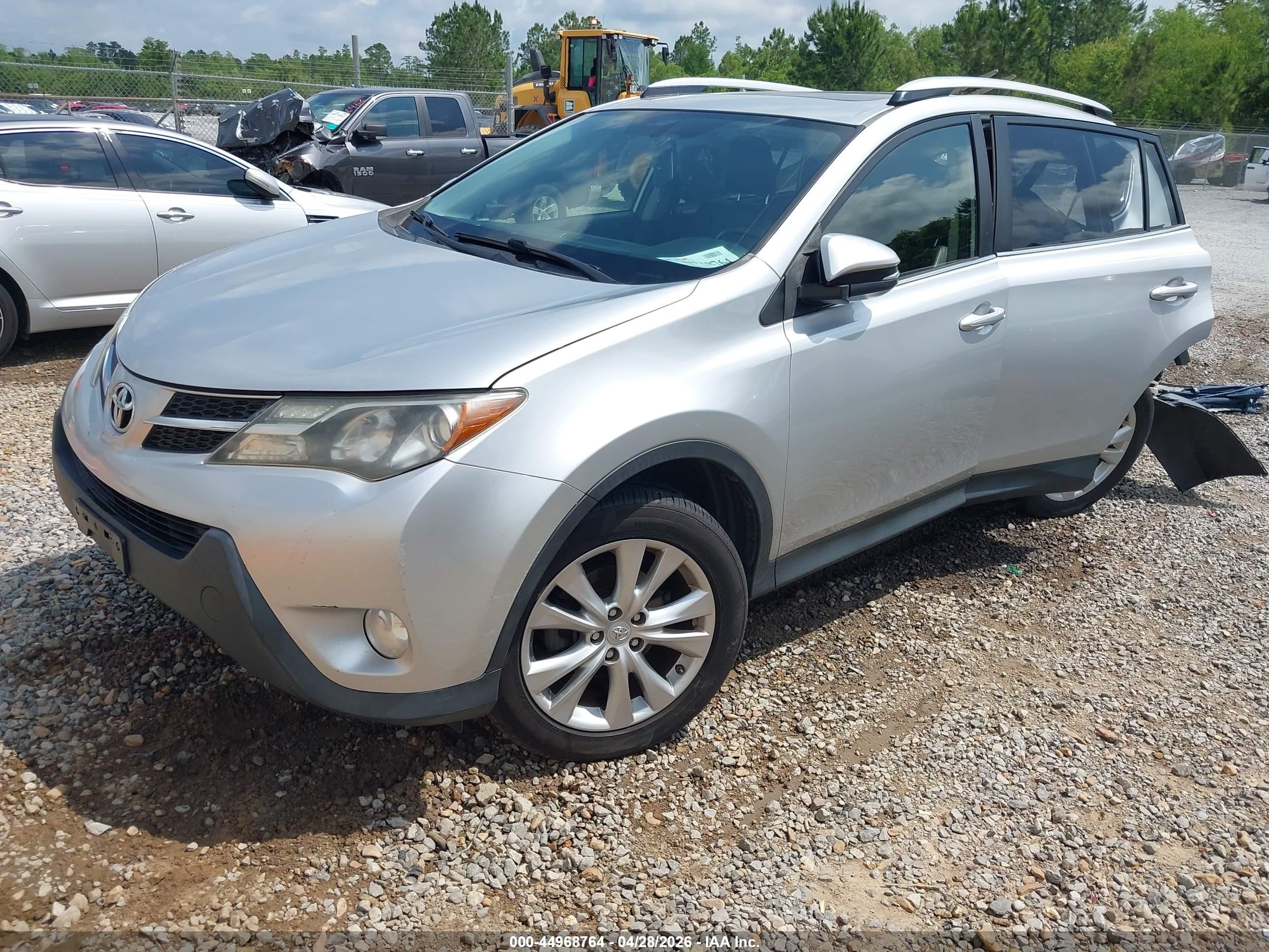 2013 Toyota Rav4 Limited Серебряный vin: JTMDFREV5D5020018