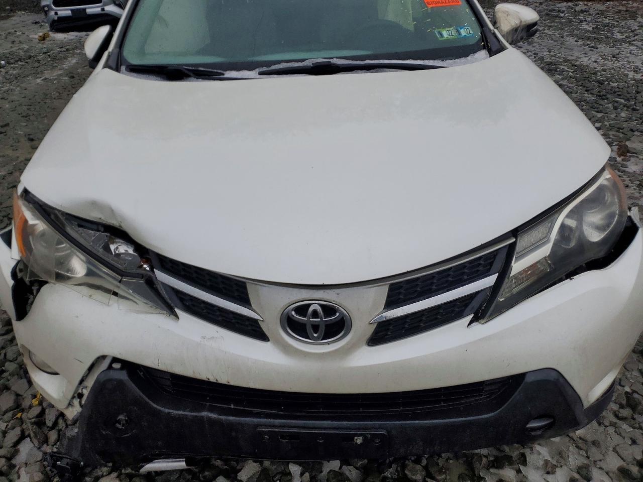 2014 Toyota Rav4 Limited White vin: JTMDFREV5ED050501