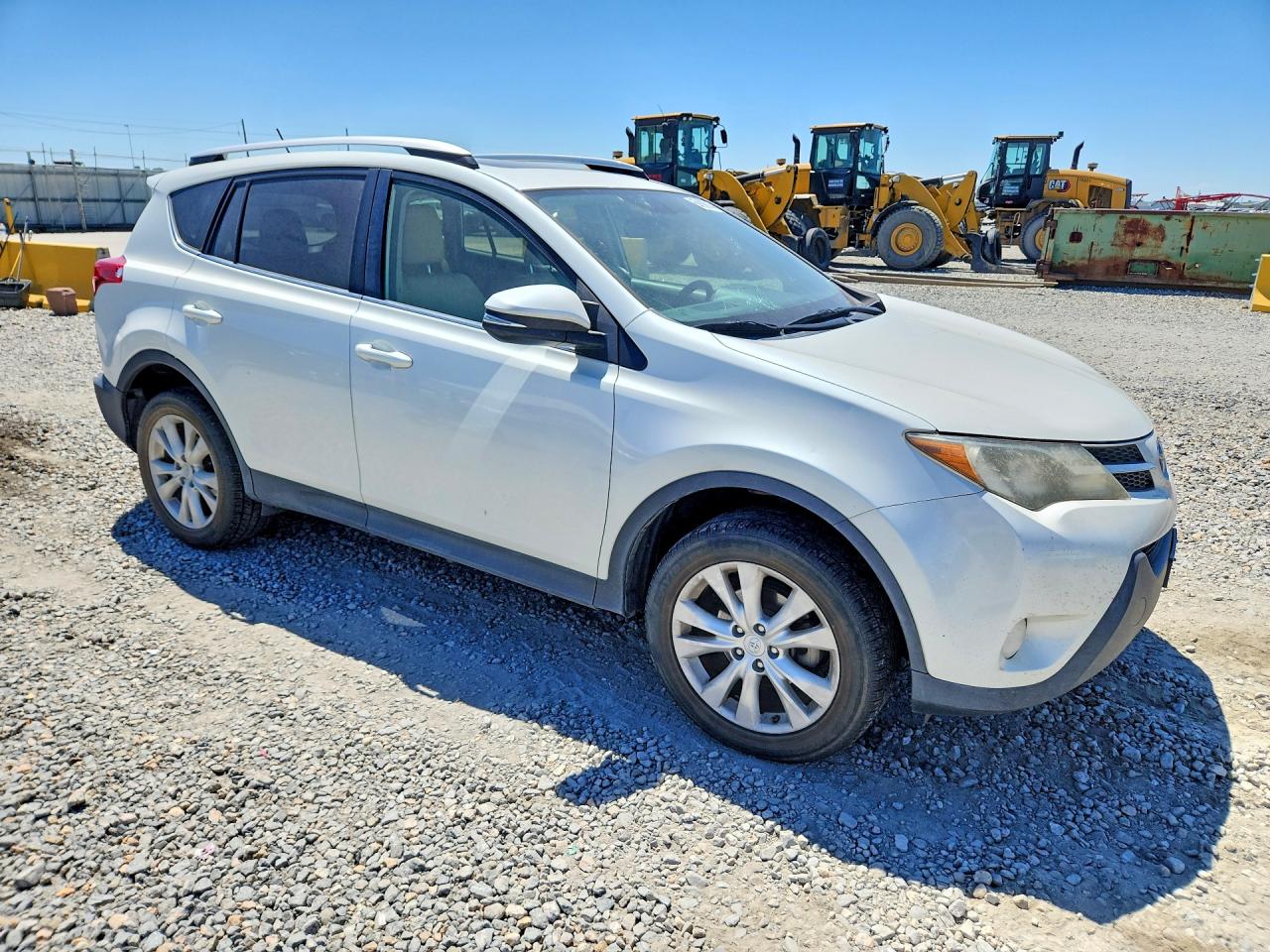 2014 Toyota Rav4 Limited White vin: JTMDFREV5ED094787