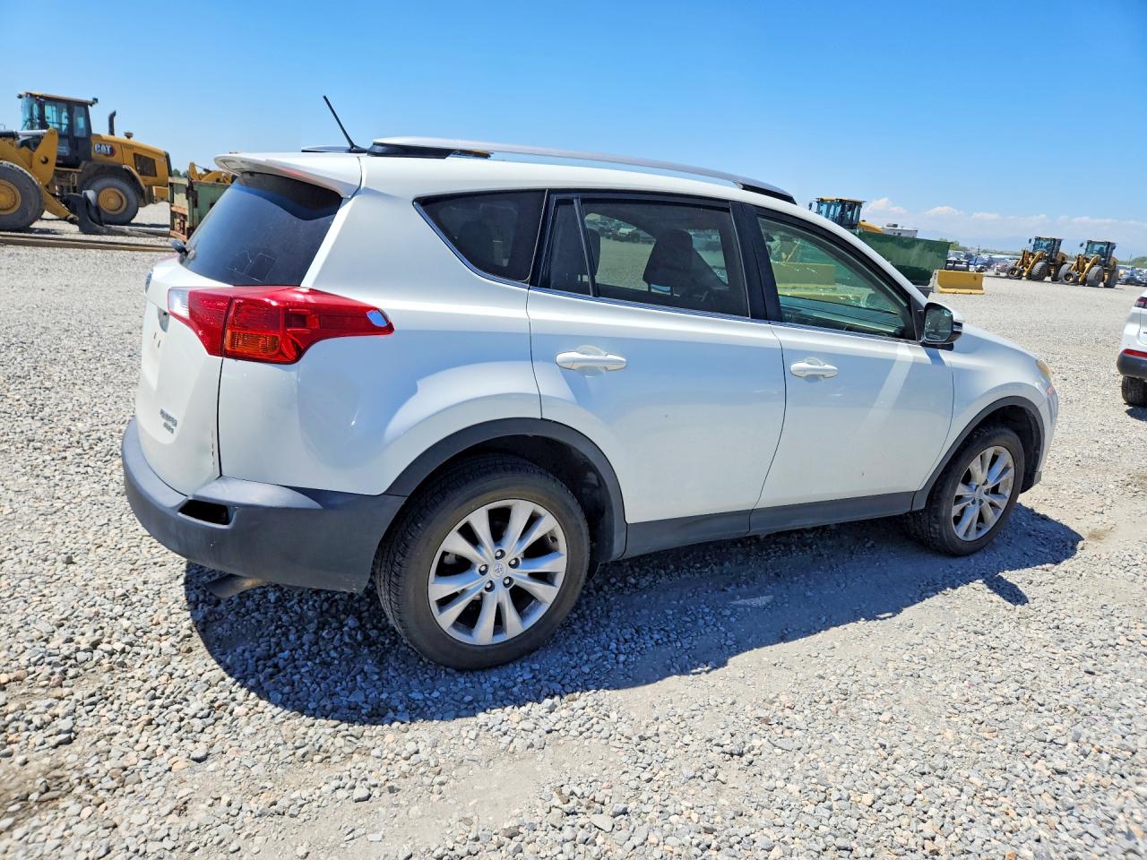 2014 Toyota Rav4 Limited White vin: JTMDFREV5ED094787