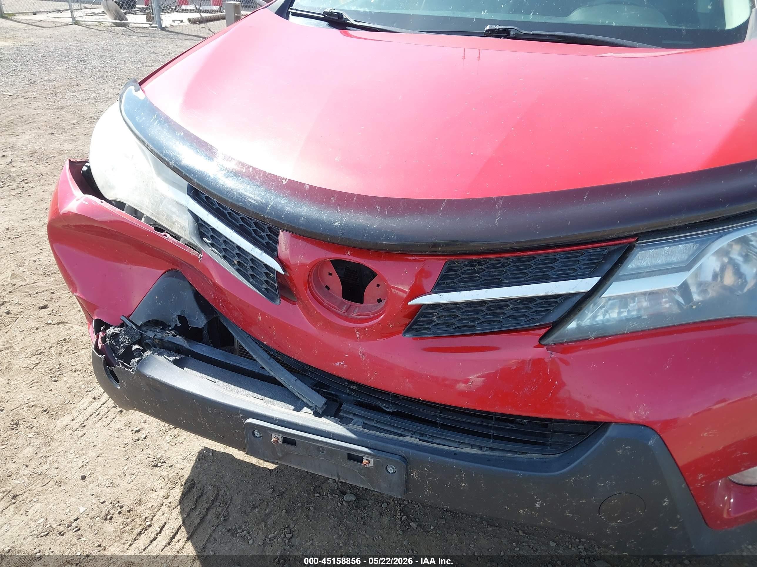 2015 Toyota Rav4 Limited Red vin: JTMDFREV5FD144038