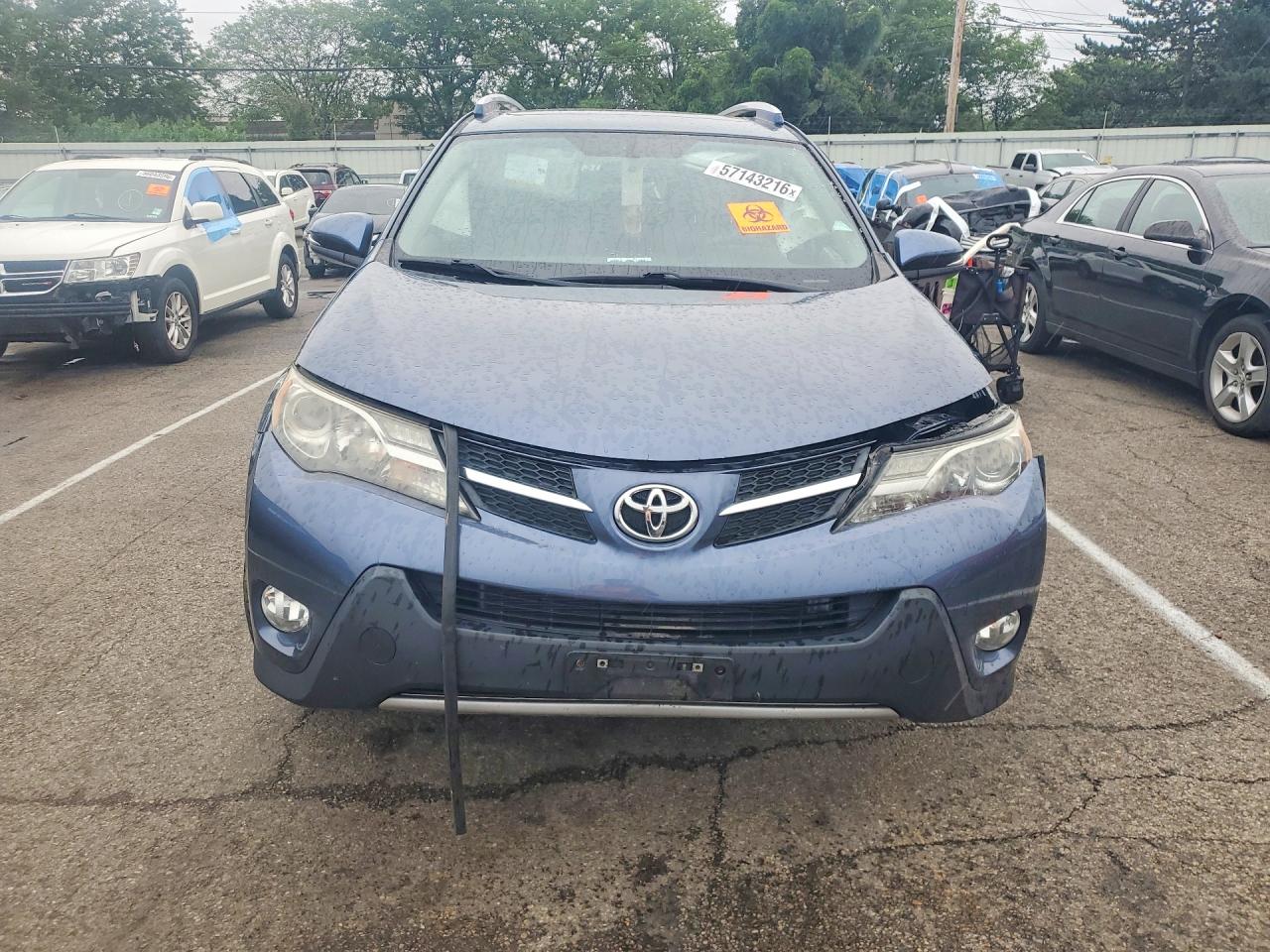 2013 Toyota Rav4 Limited Blue vin: JTMDFREV6D5000425