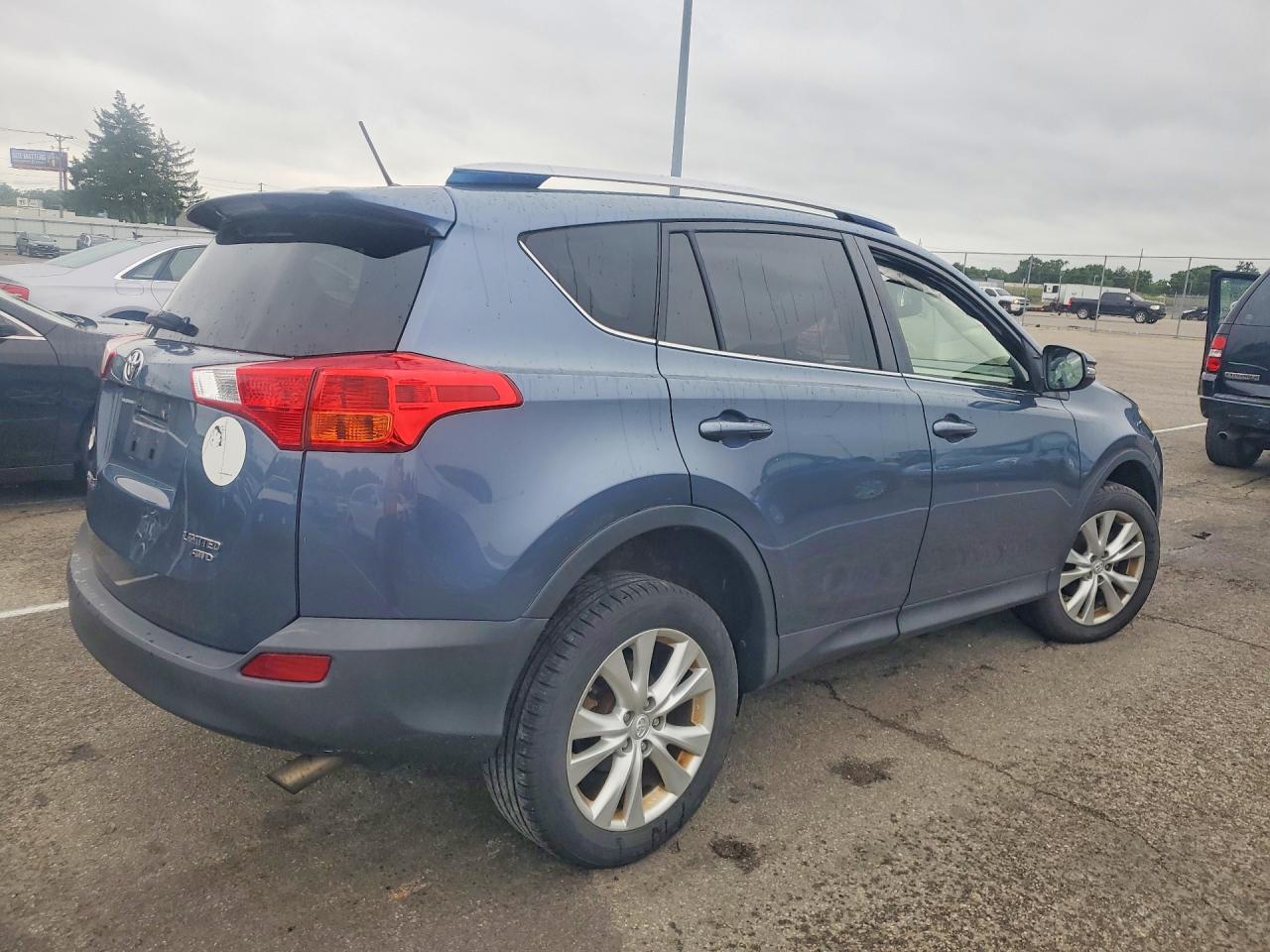 2013 Toyota Rav4 Limited Blue vin: JTMDFREV6D5000425