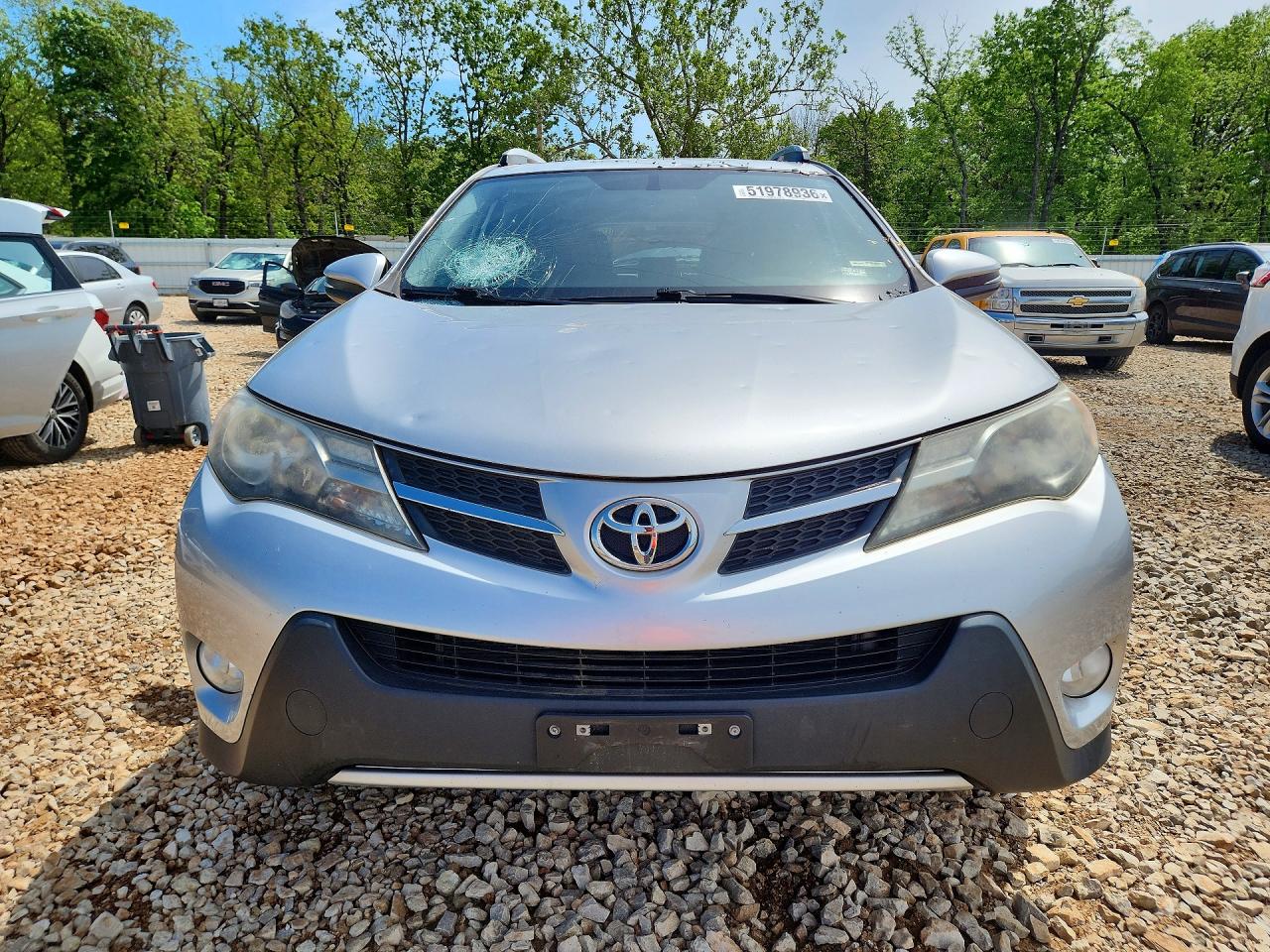 2013 Toyota Rav4 Limited Серебряный vin: JTMDFREV6D5010954