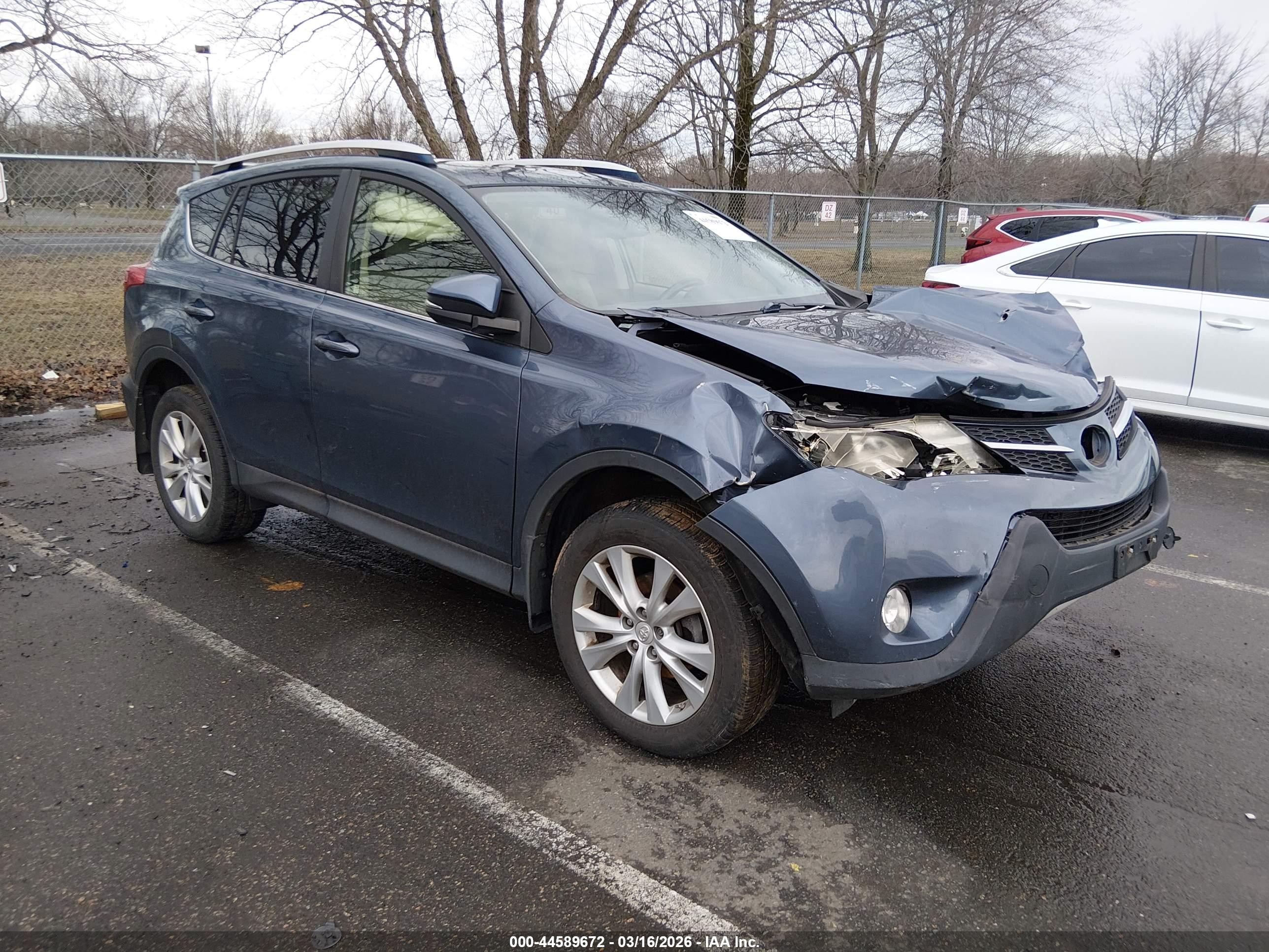 2013 Toyota Rav4 Limited Blue vin: JTMDFREV6DD005078