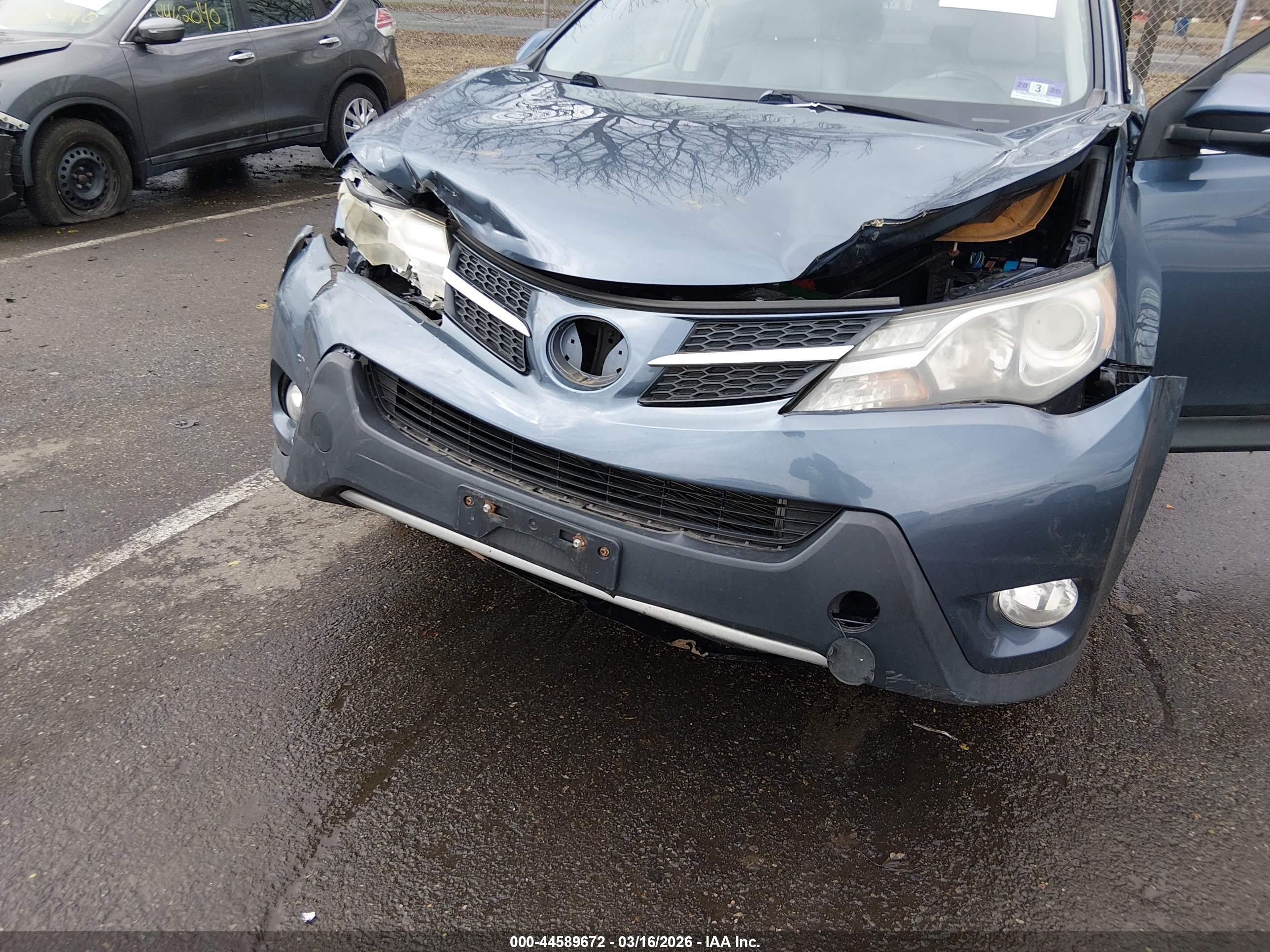 2013 Toyota Rav4 Limited Синий vin: JTMDFREV6DD005078