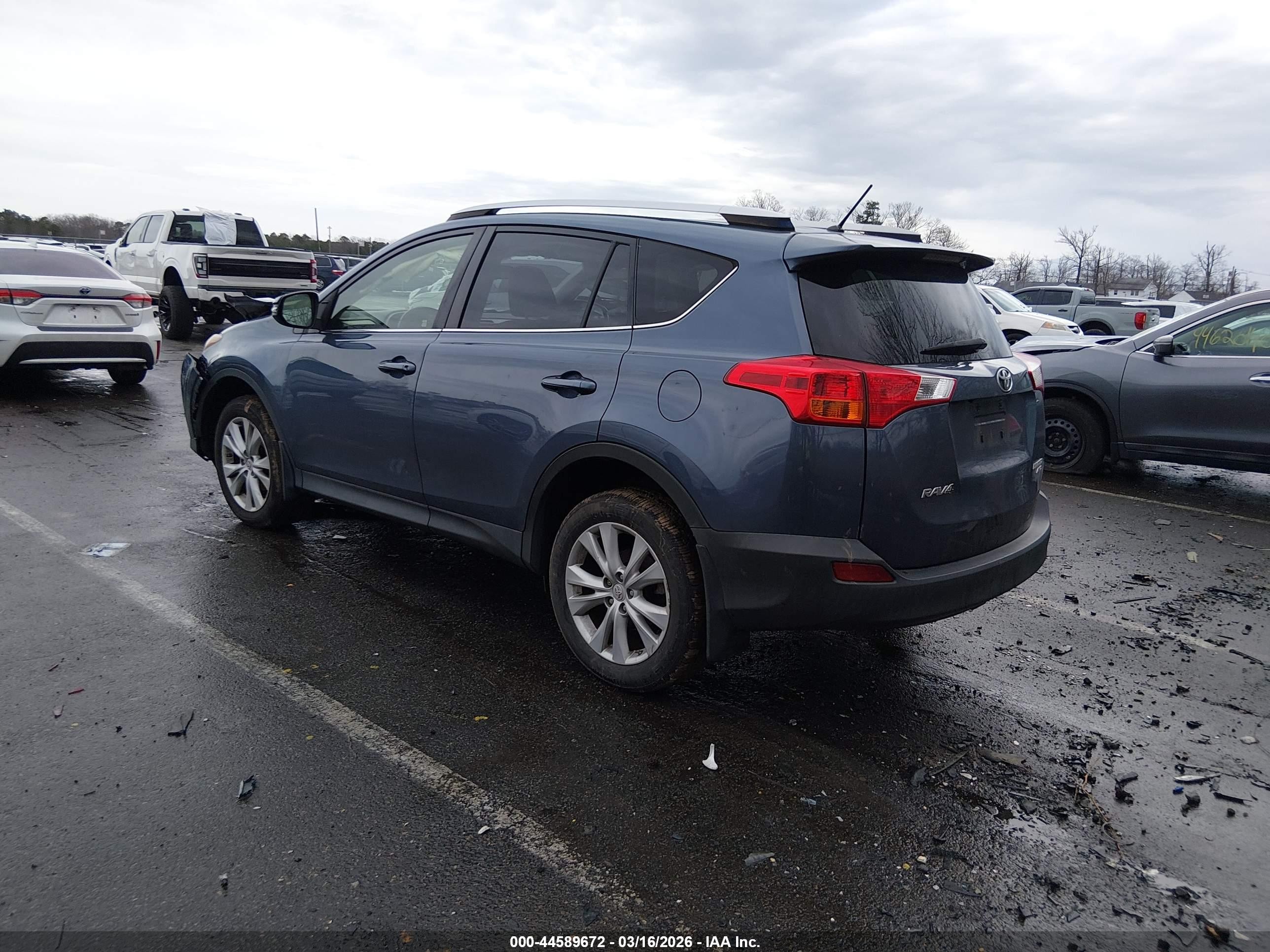 2013 Toyota Rav4 Limited Синий vin: JTMDFREV6DD005078