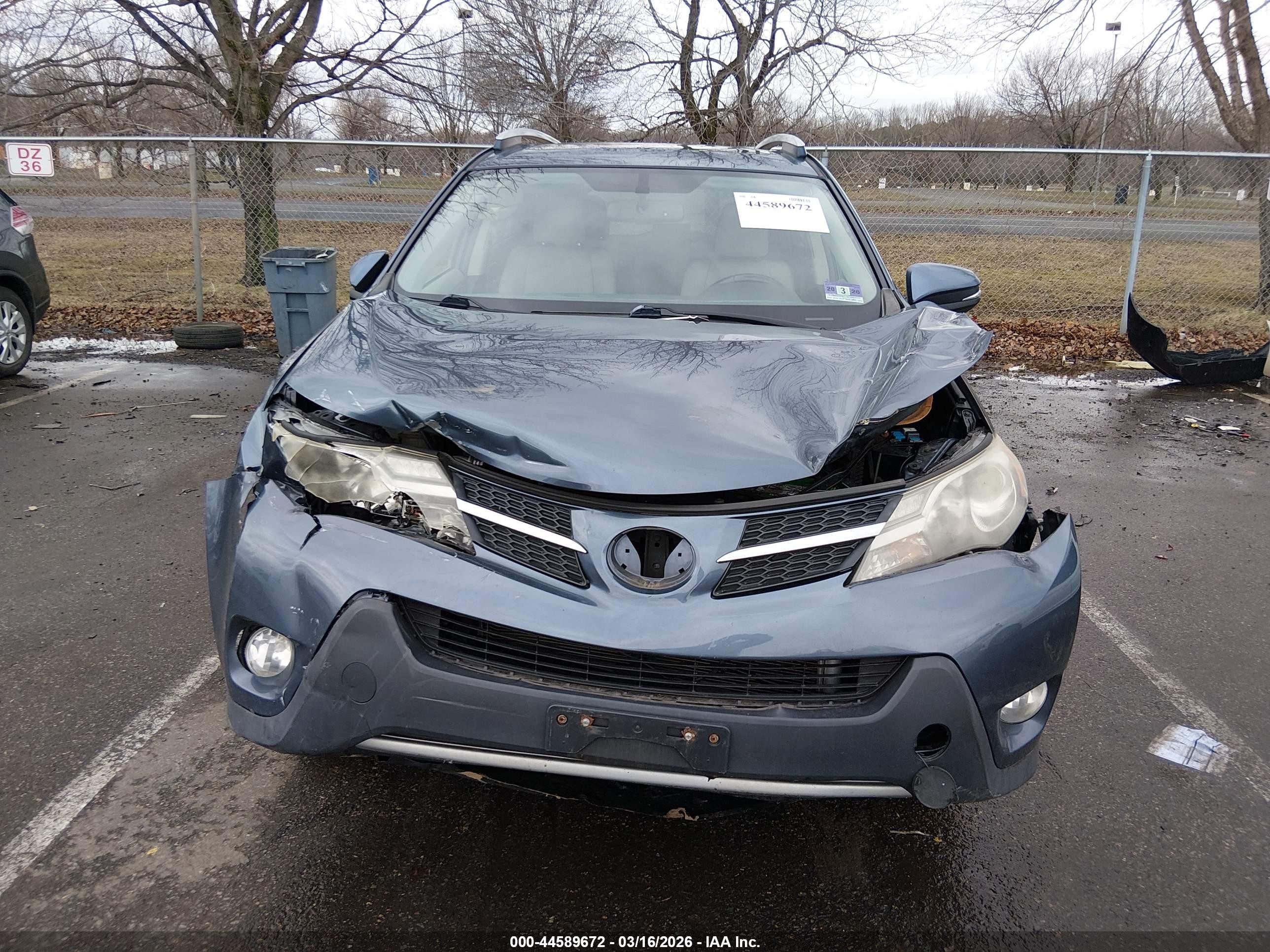 2013 Toyota Rav4 Limited Синий vin: JTMDFREV6DD005078