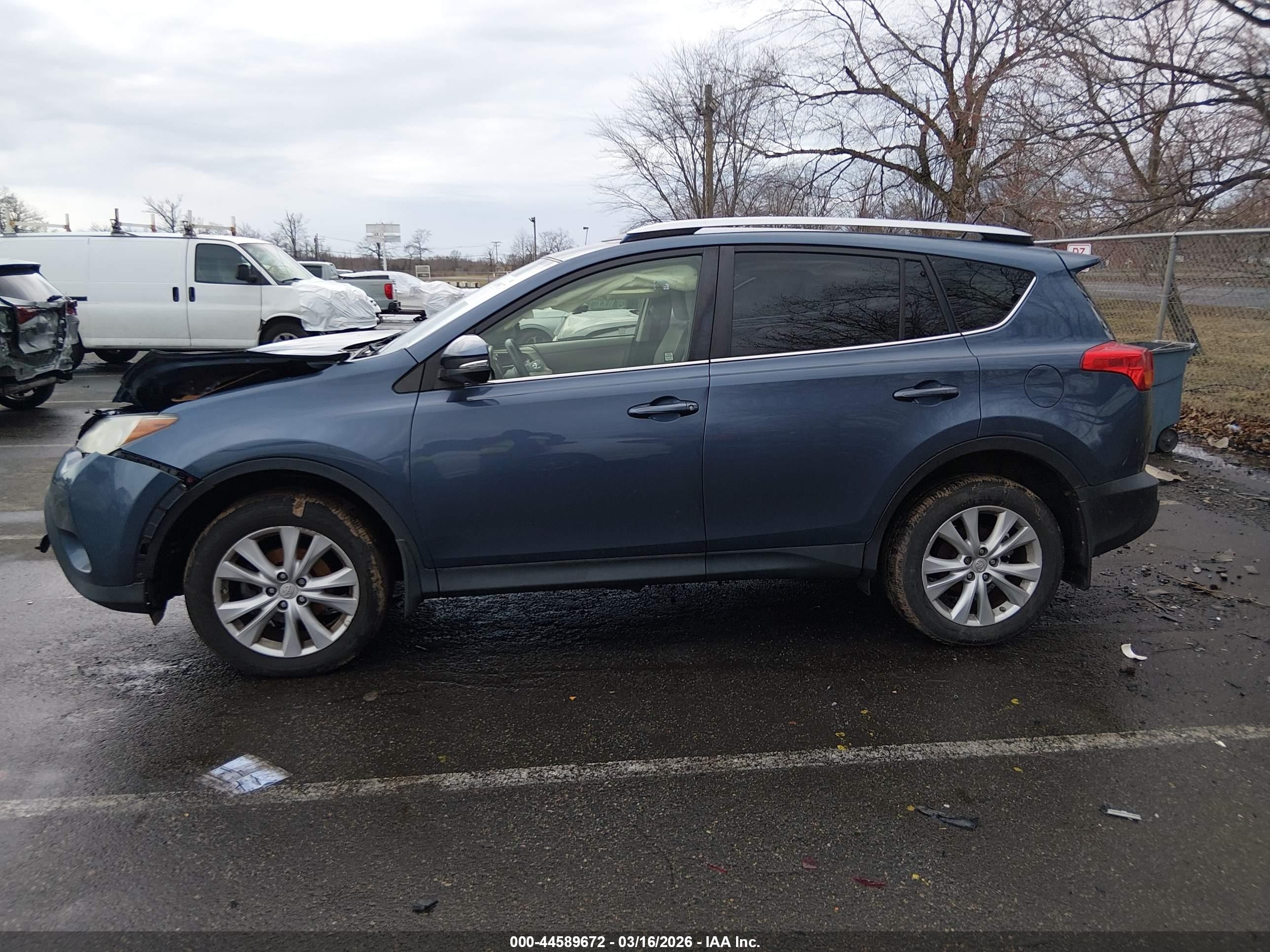 2013 Toyota Rav4 Limited Синий vin: JTMDFREV6DD005078