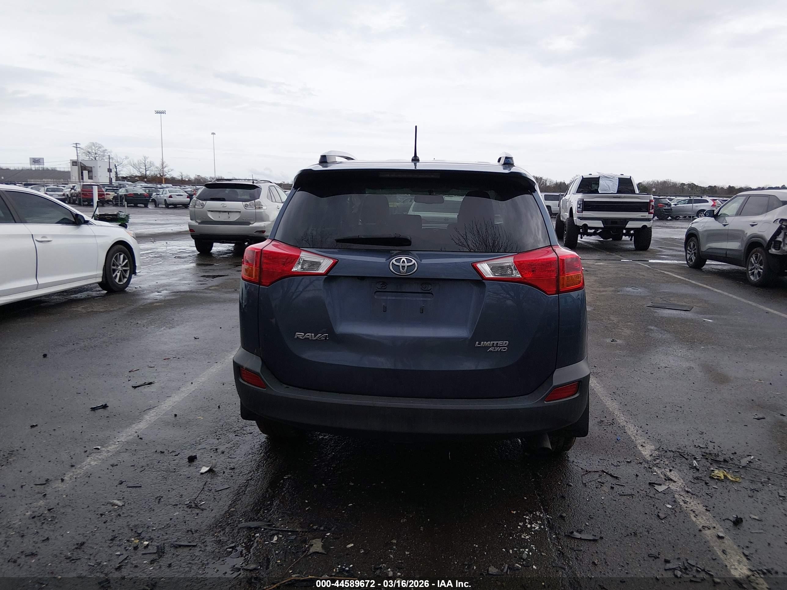 2013 Toyota Rav4 Limited Синий vin: JTMDFREV6DD005078