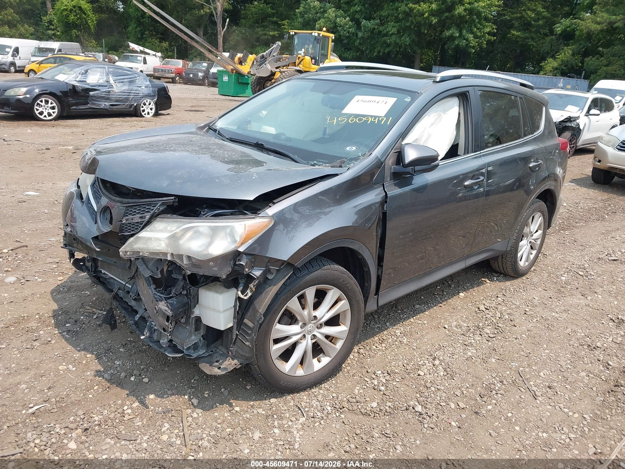 2014 Toyota Rav4 Limited Gray vin: JTMDFREV6ED047767