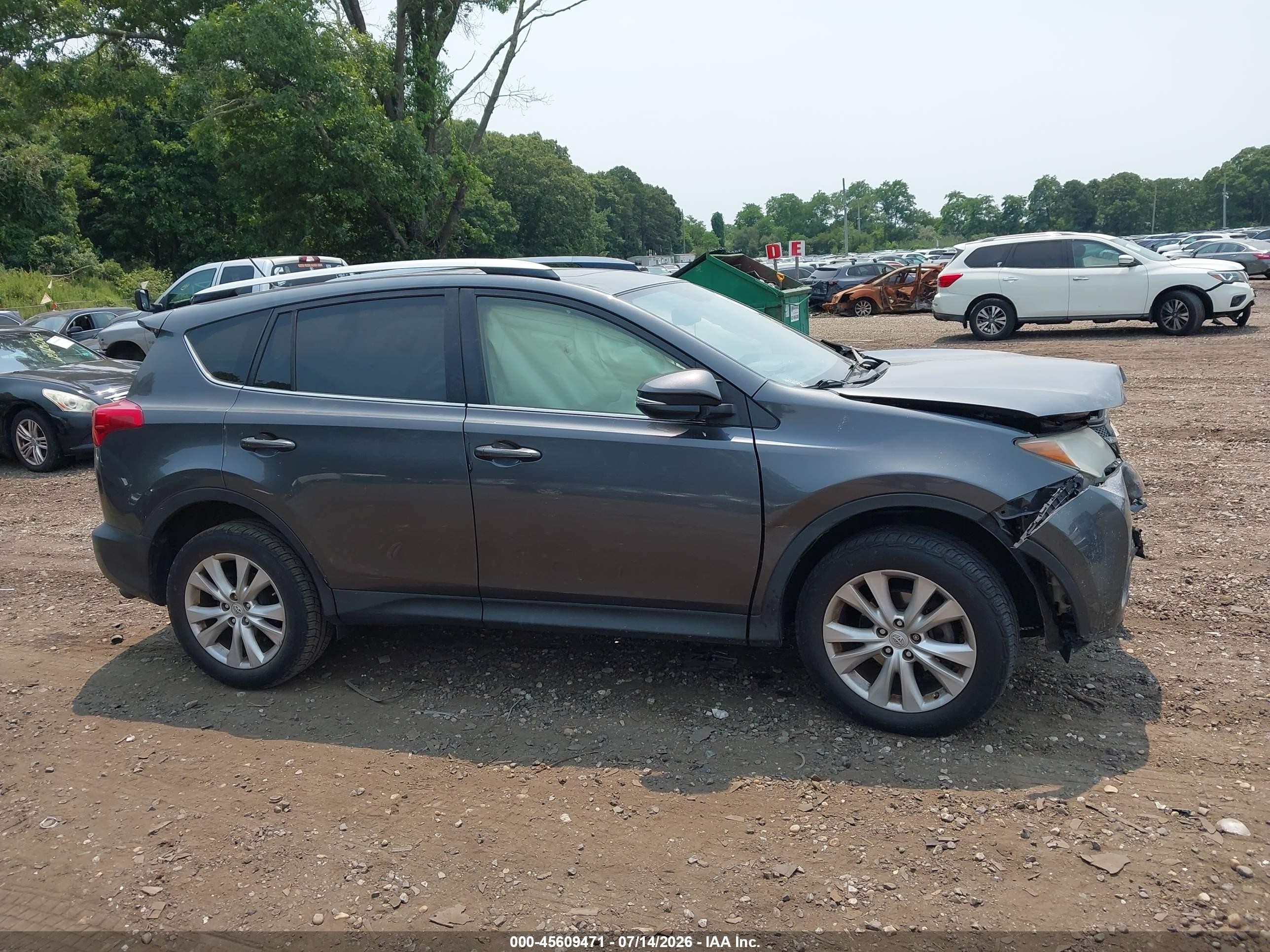 2014 Toyota Rav4 Limited Gray vin: JTMDFREV6ED047767
