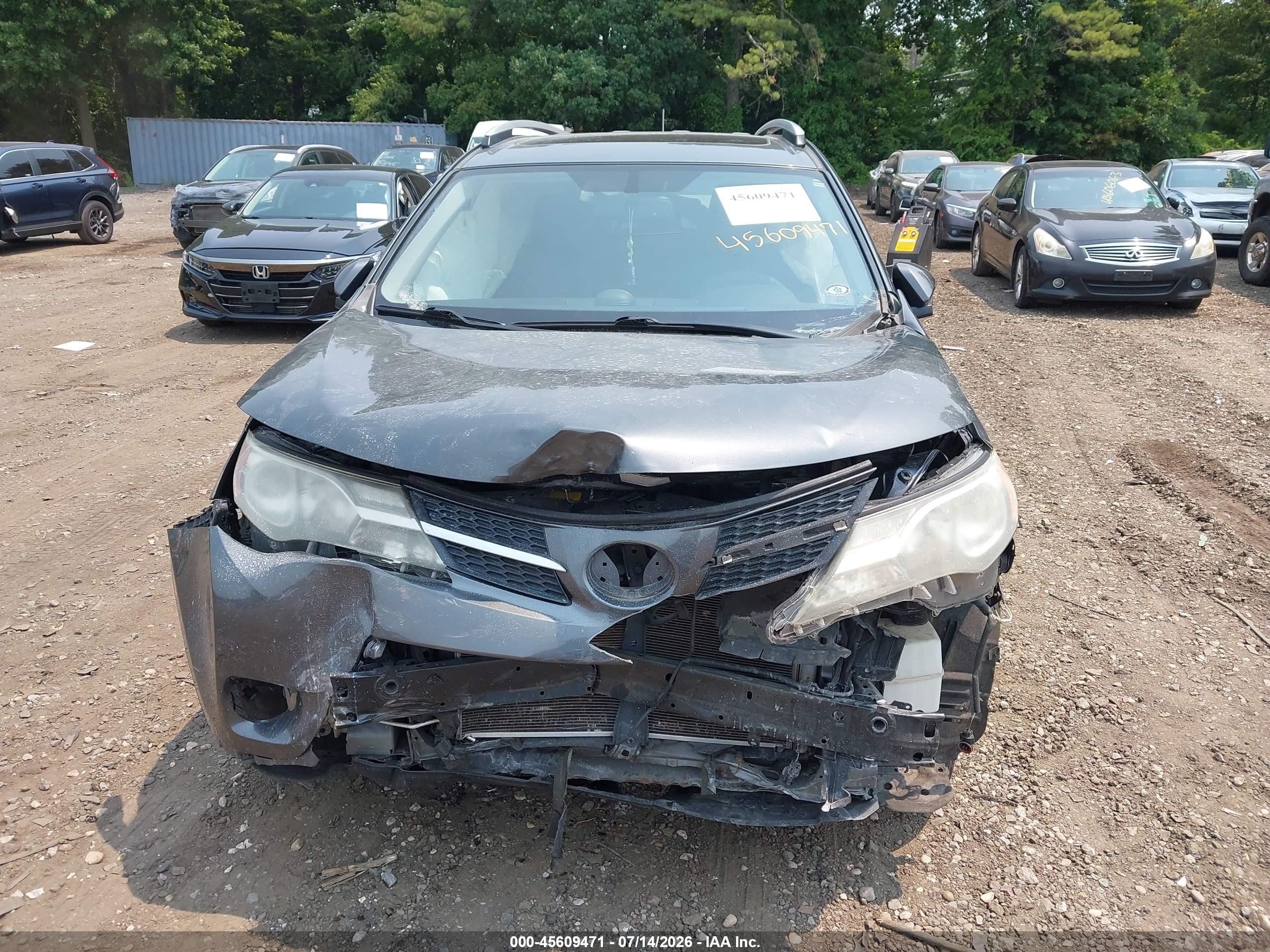 2014 Toyota Rav4 Limited Gray vin: JTMDFREV6ED047767