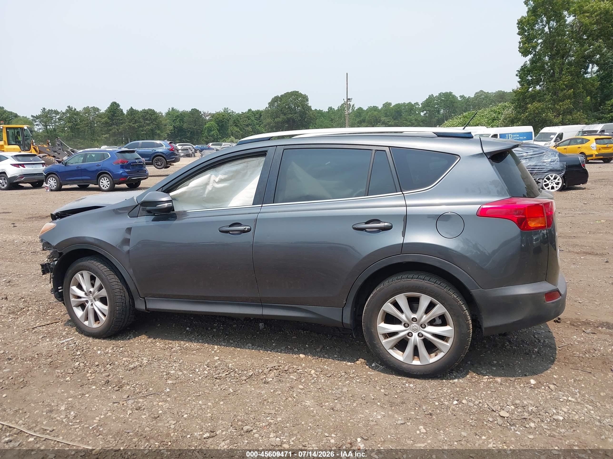 2014 Toyota Rav4 Limited Gray vin: JTMDFREV6ED047767