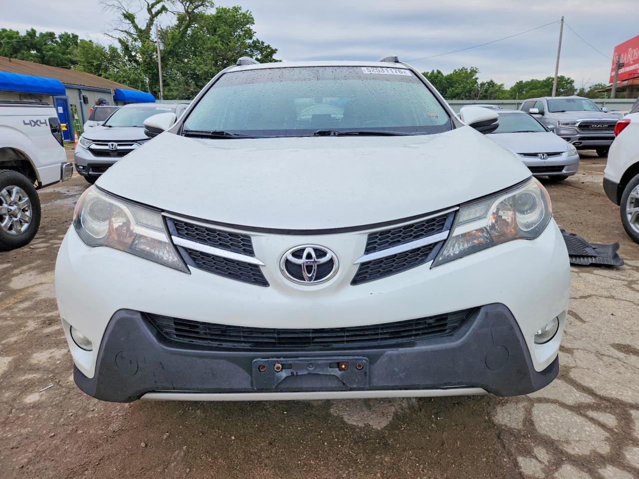 2014 Toyota Rav4 Limited White vin: JTMDFREV6ED077397