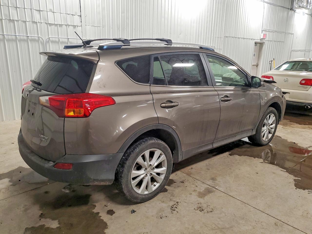 2014 Toyota Rav4 Limited Brown vin: JTMDFREV6ED087654