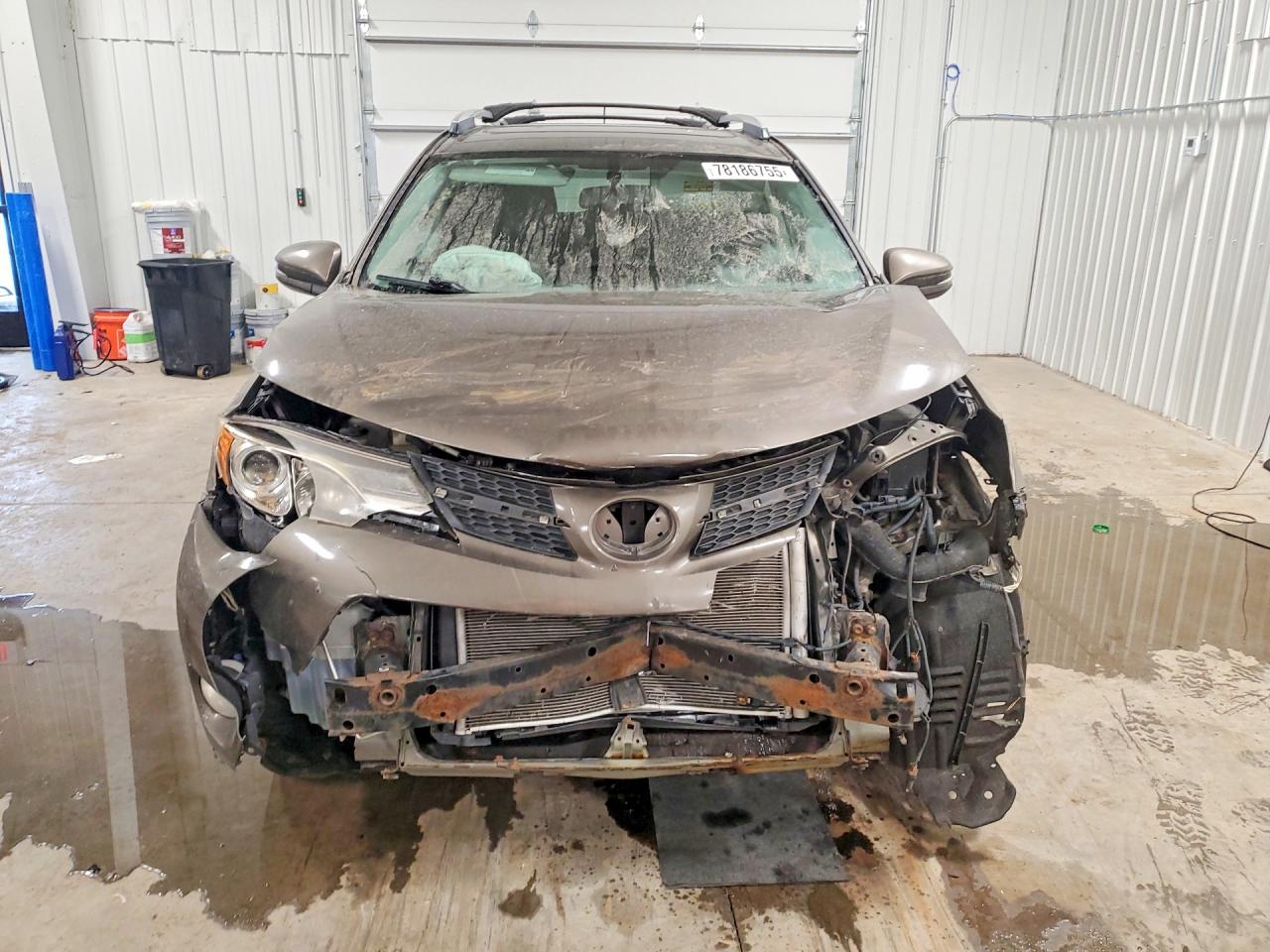 2014 Toyota Rav4 Limited Brown vin: JTMDFREV6ED087654