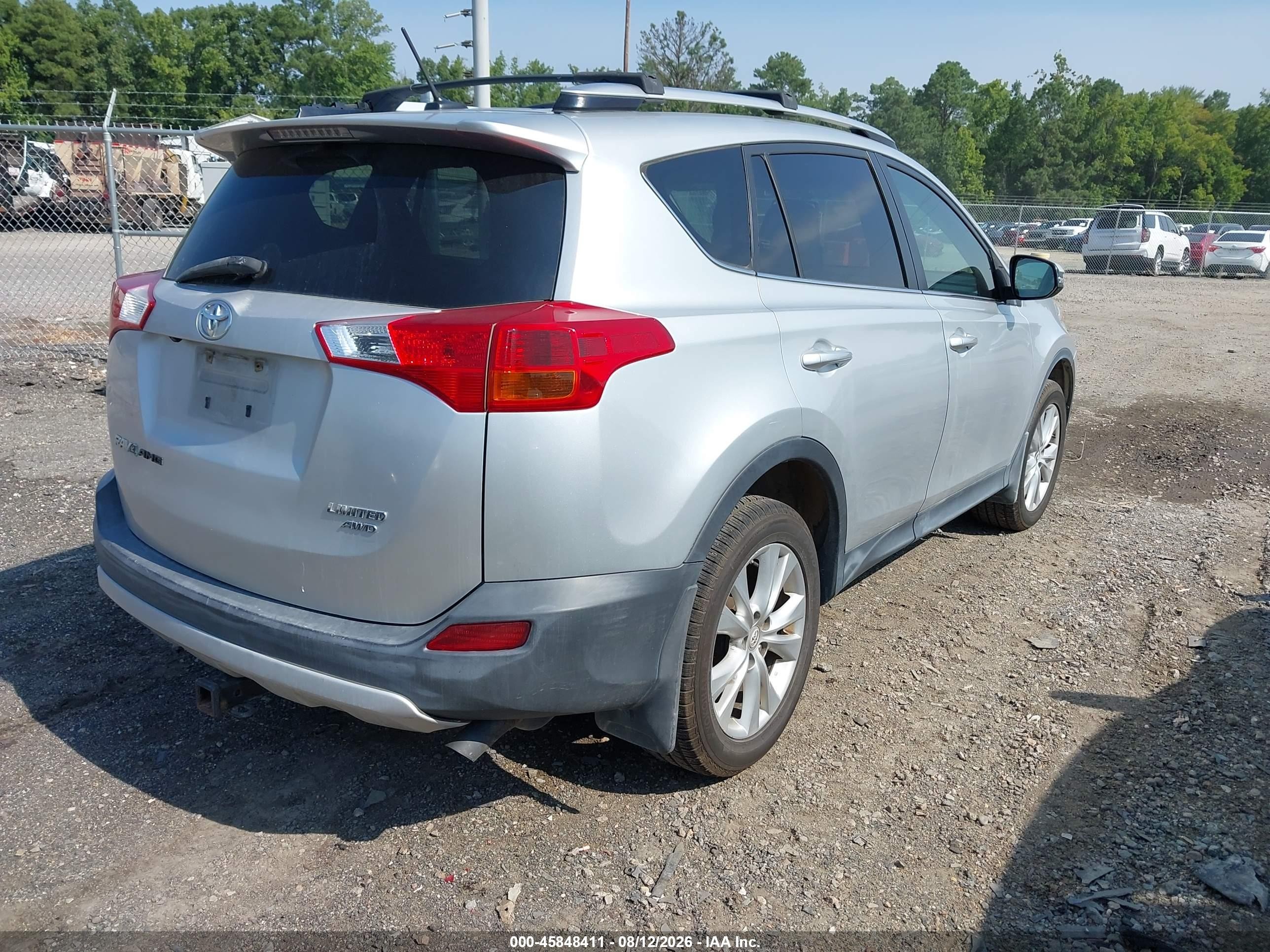 2015 Toyota Rav4 Limited Silver vin: JTMDFREV6FD138913