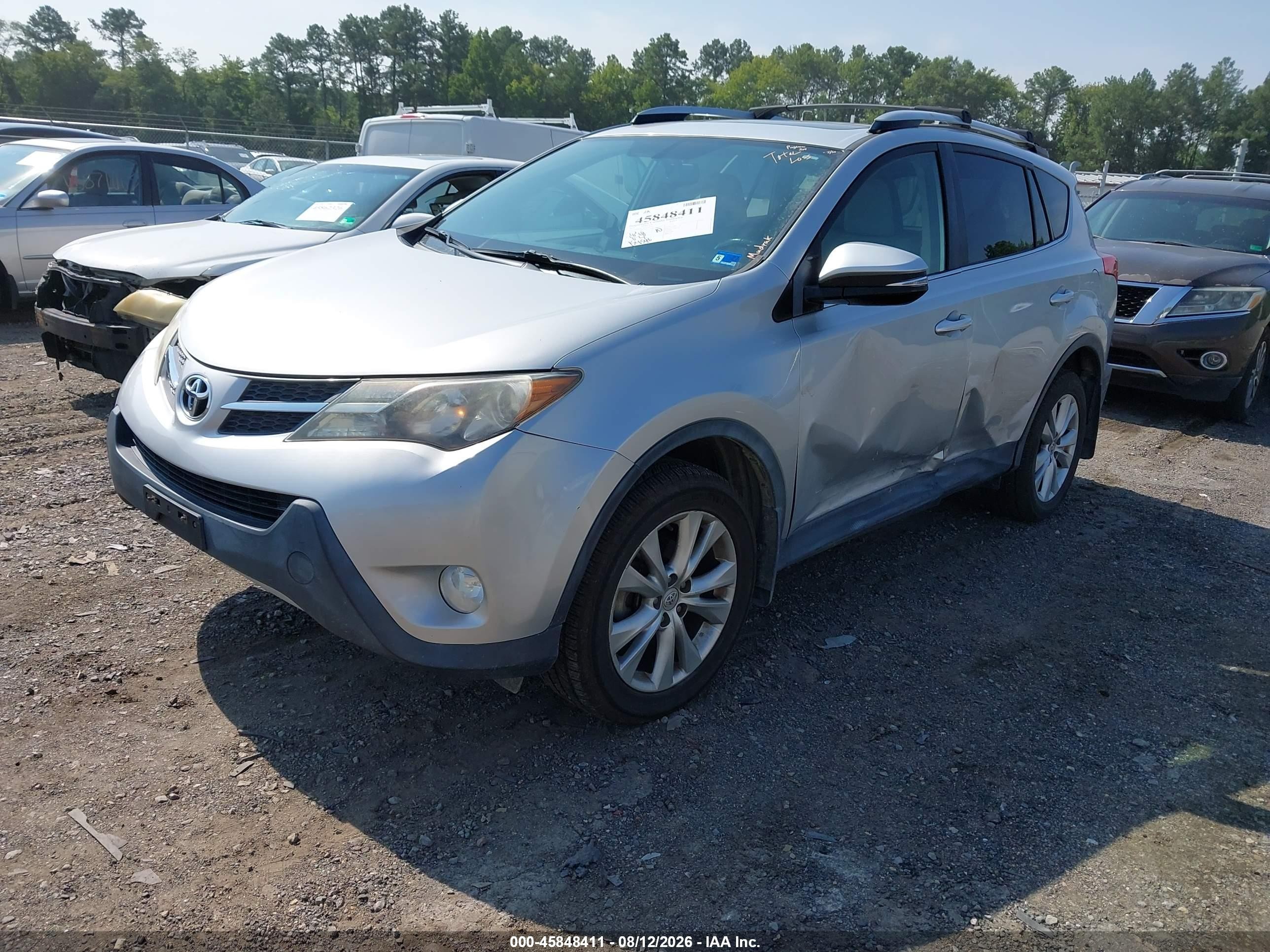 2015 Toyota Rav4 Limited Silver vin: JTMDFREV6FD138913