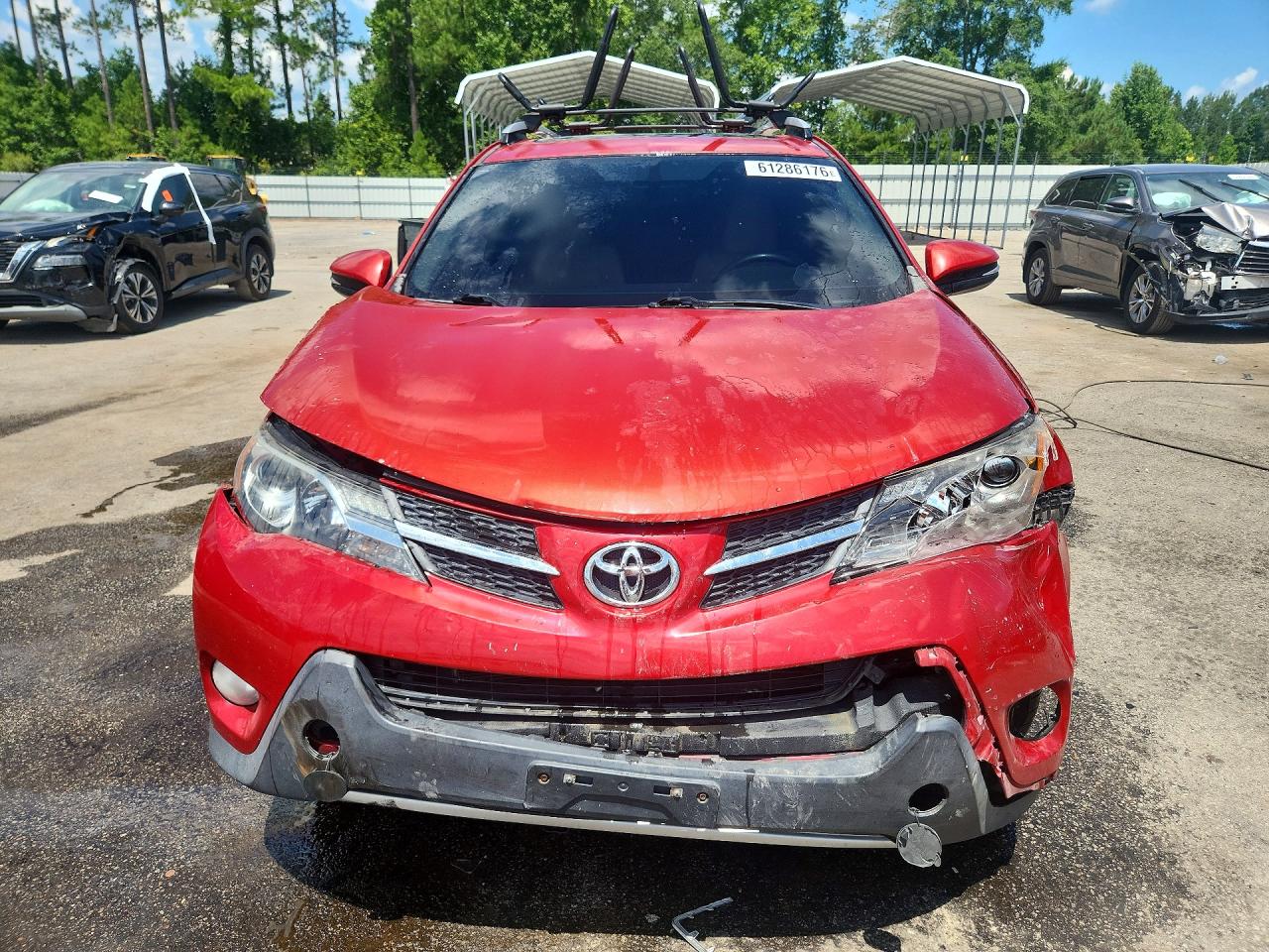 2013 Toyota Rav4 Limited Burgundy vin: JTMDFREV7D5007576