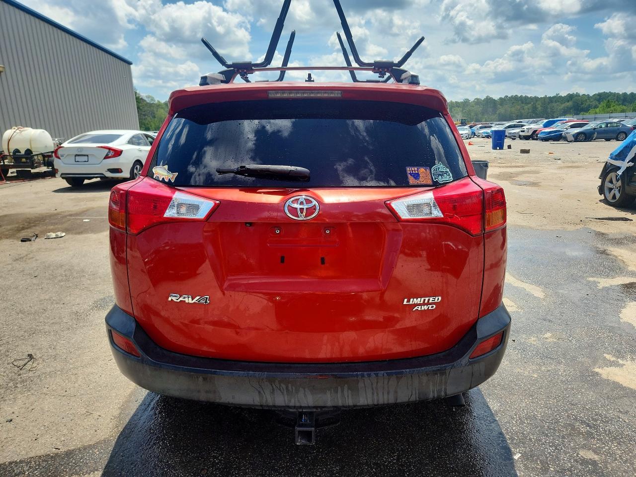2013 Toyota Rav4 Limited Burgundy vin: JTMDFREV7D5007576