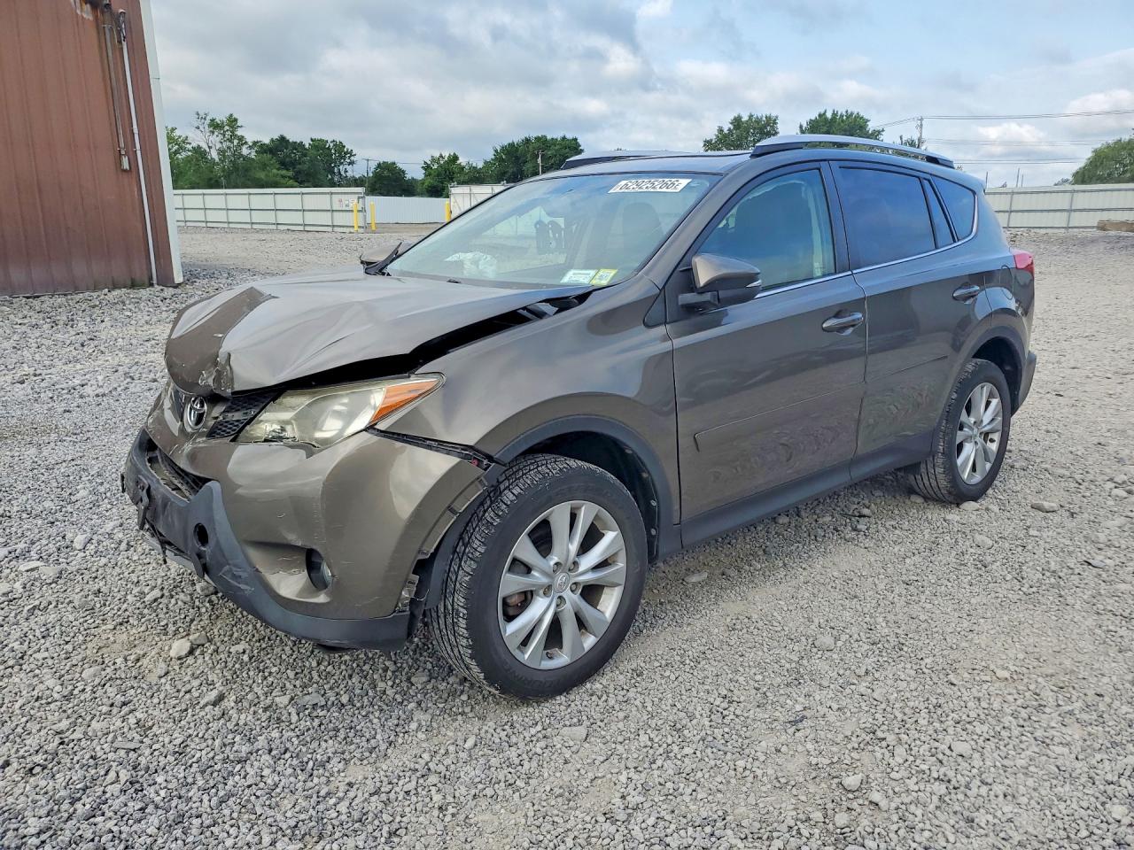 2014 Toyota Rav4 Limited Brown vin: JTMDFREV7ED083242