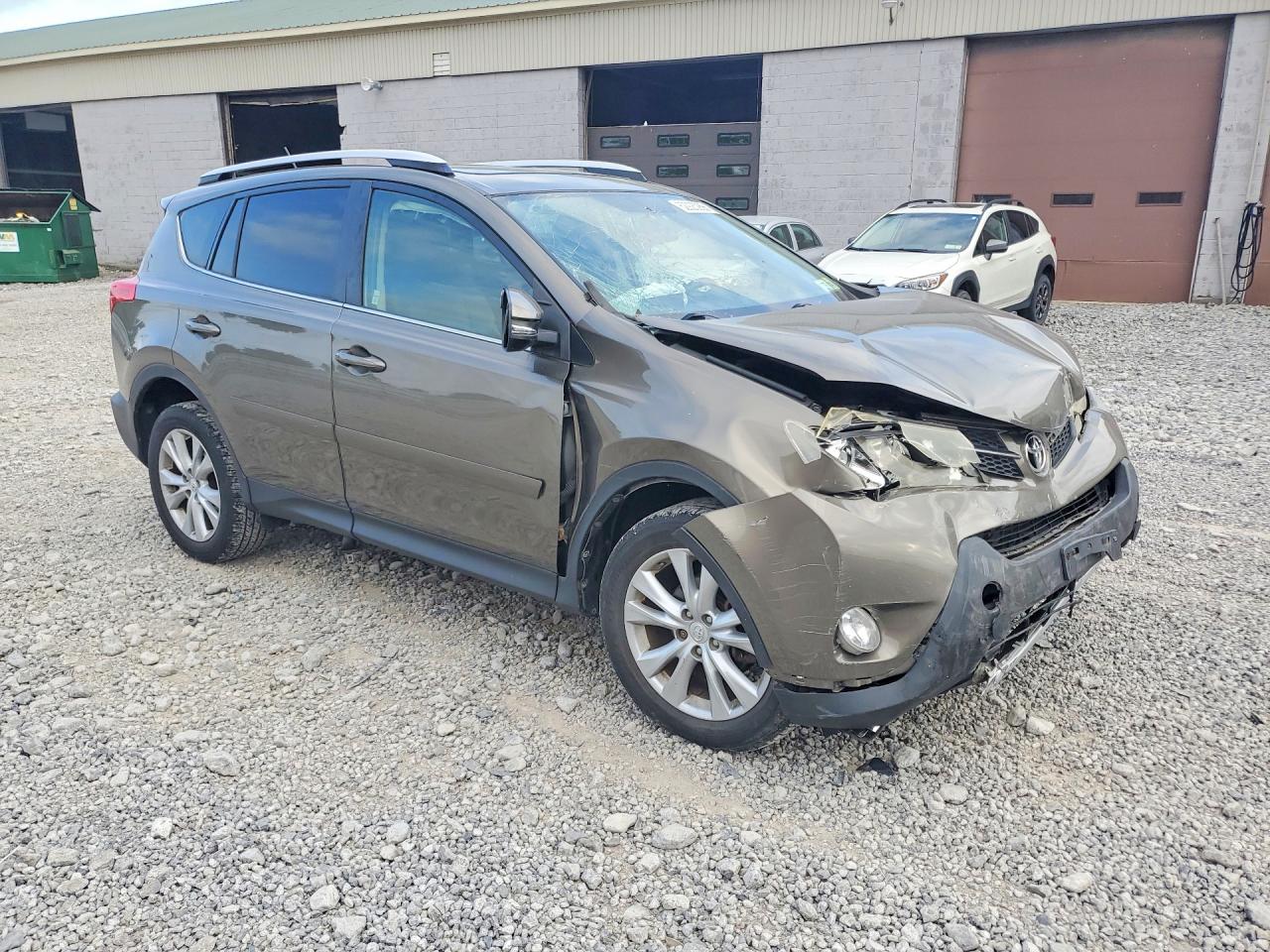 2014 Toyota Rav4 Limited Brown vin: JTMDFREV7ED083242