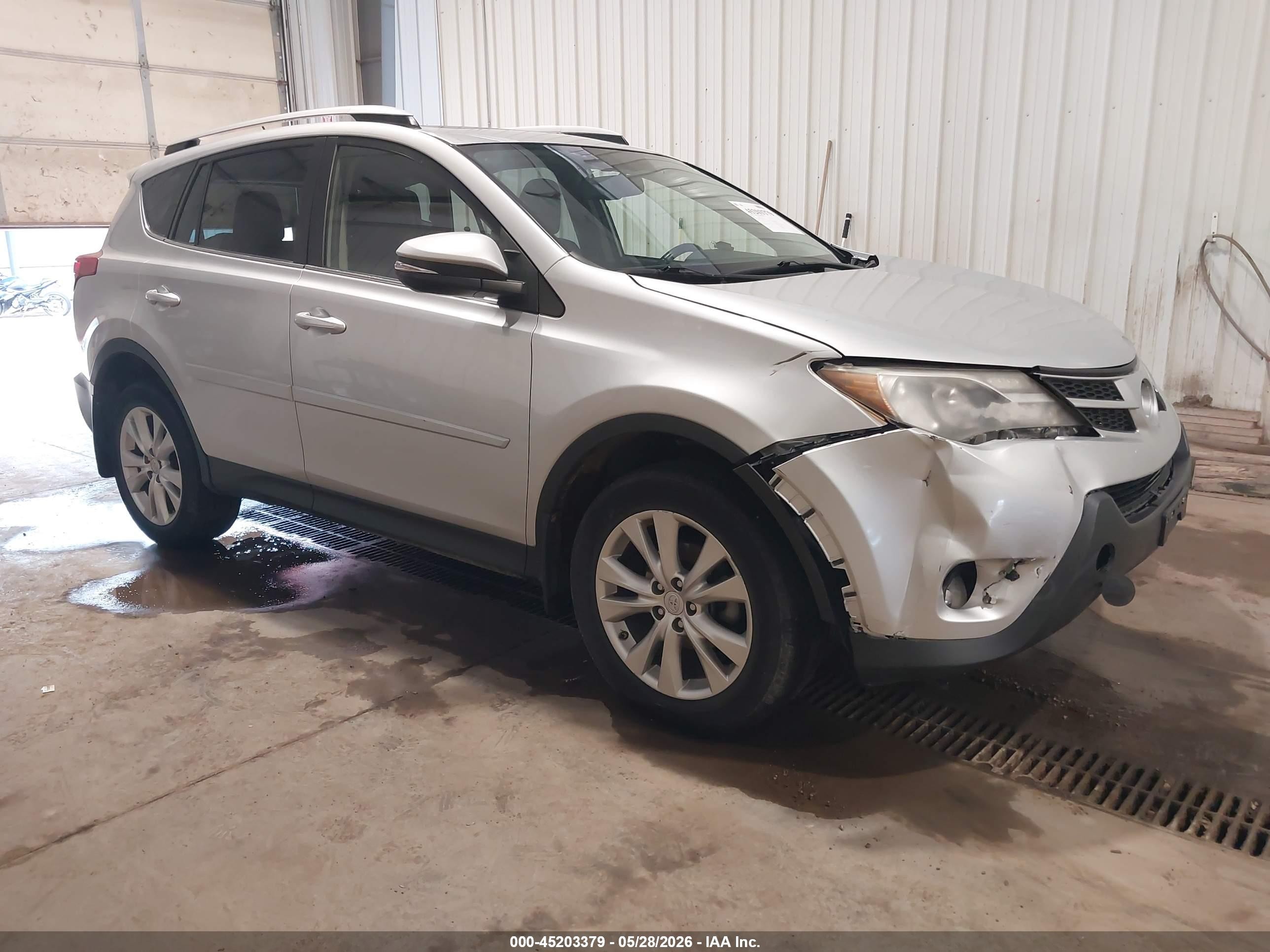 2013 Toyota Rav4 Limited Silver vin: JTMDFREV8D5020546