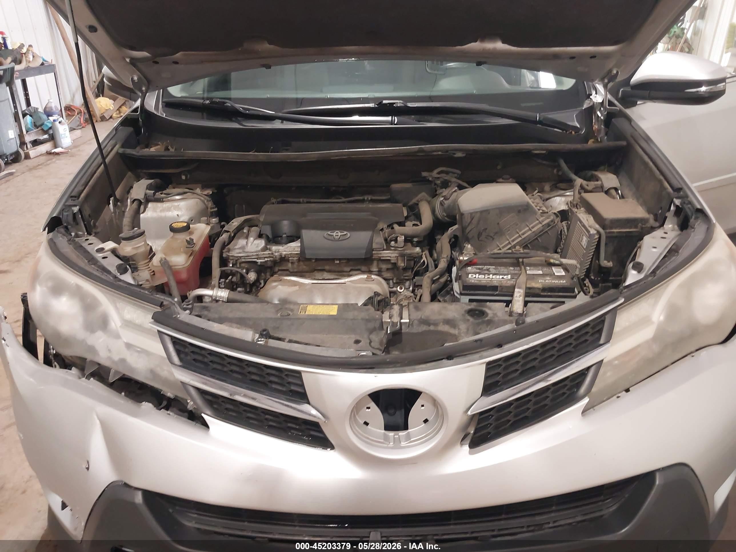 2013 Toyota Rav4 Limited Silver vin: JTMDFREV8D5020546