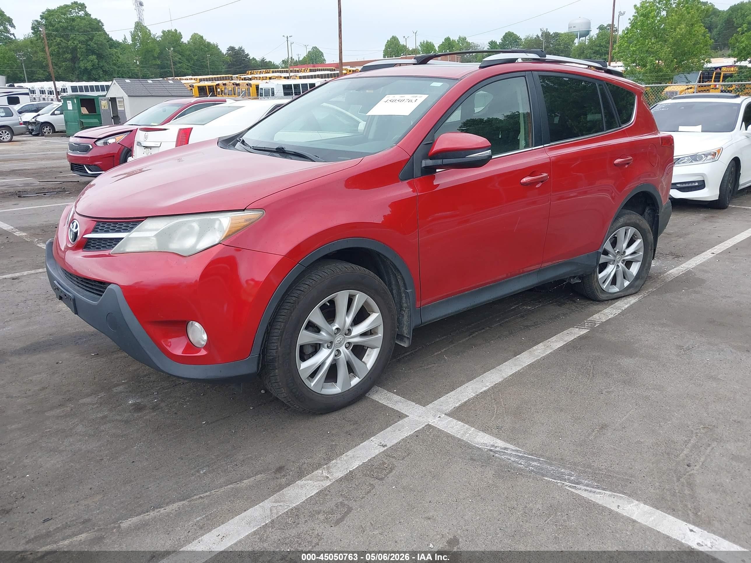 2013 Toyota Rav4 Limited Красный vin: JTMDFREV8DD006958