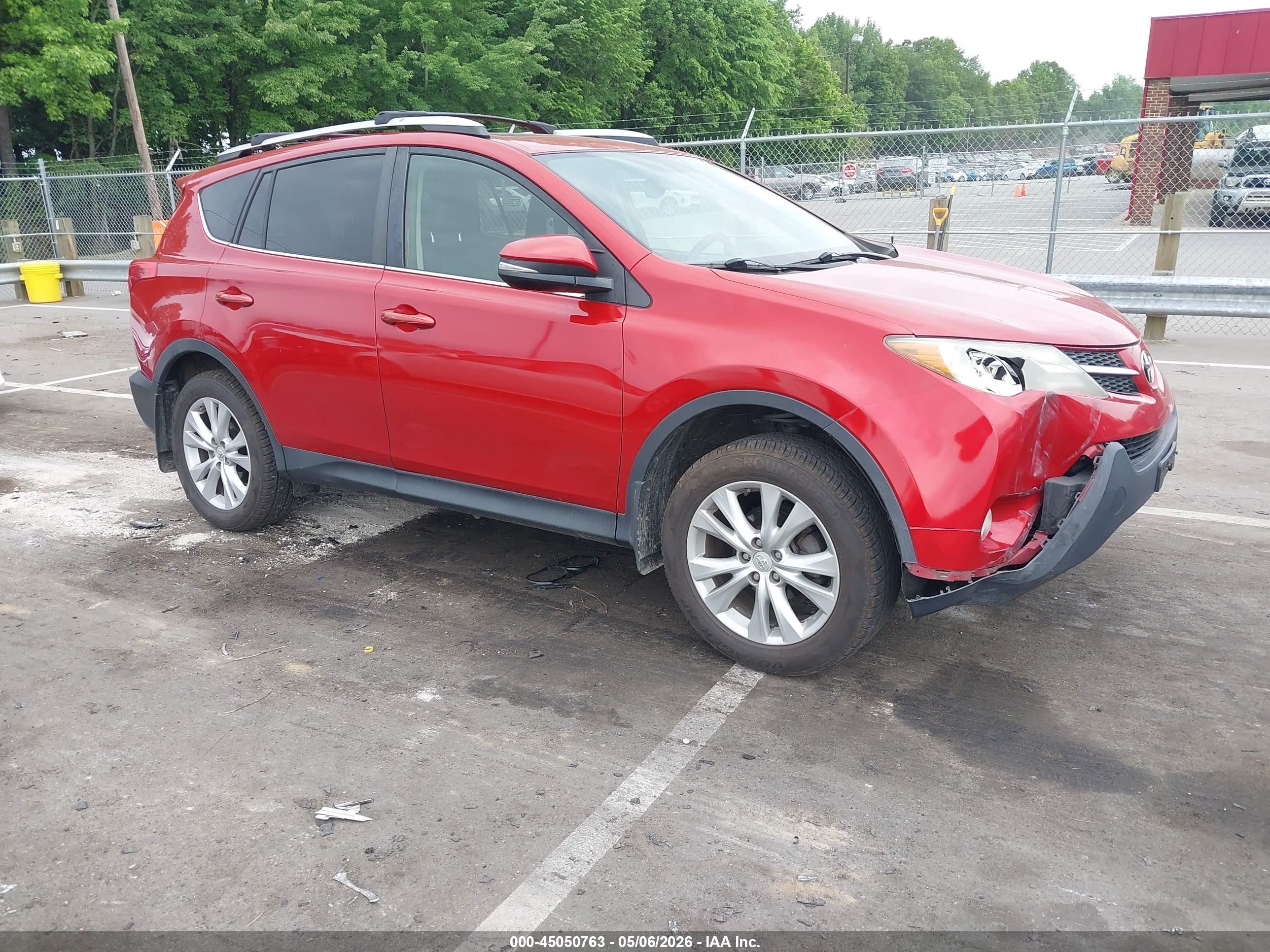 2013 Toyota Rav4 Limited Red vin: JTMDFREV8DD006958