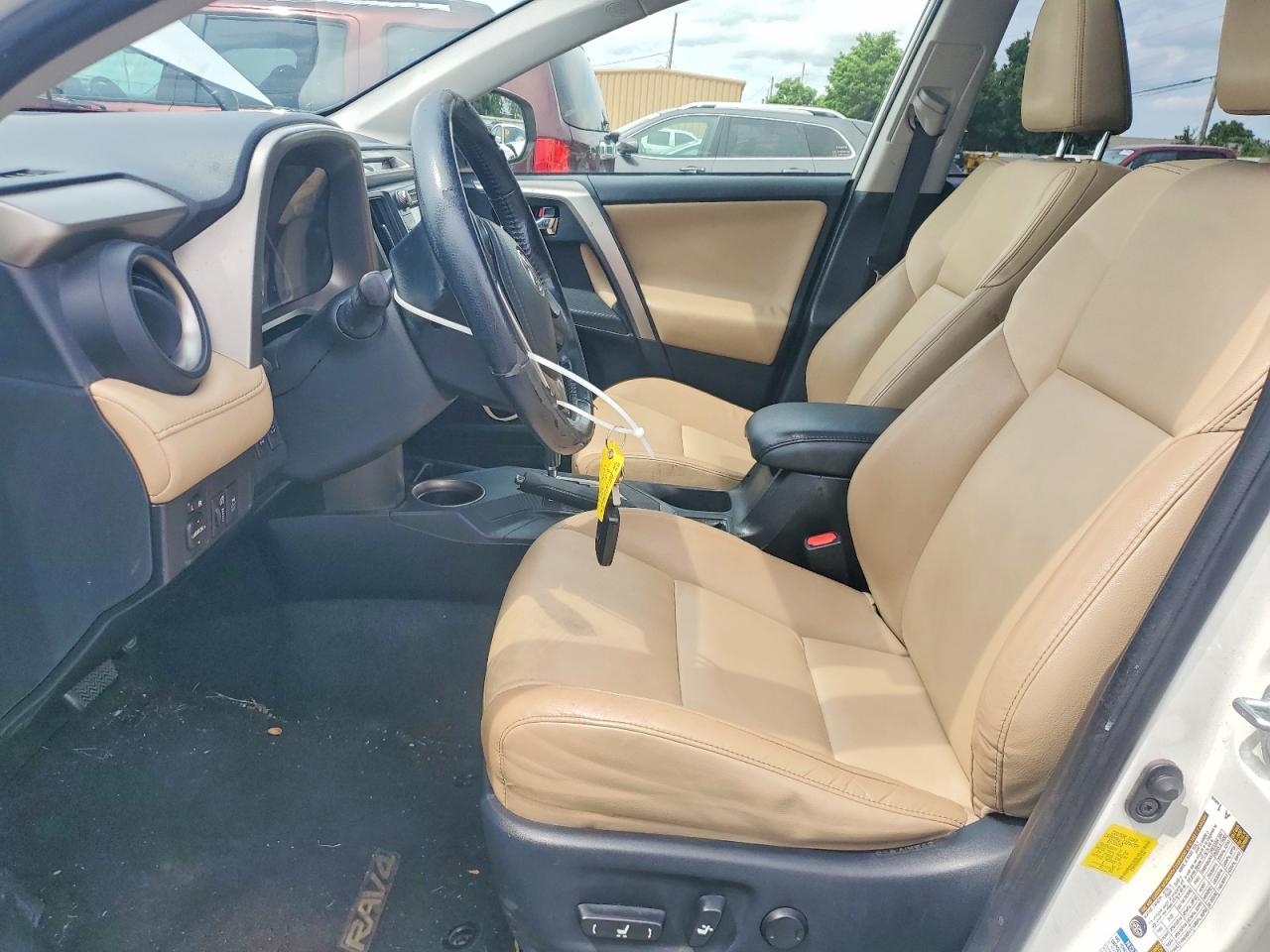 2014 Toyota Rav4 Limited White vin: JTMDFREV8ED075554