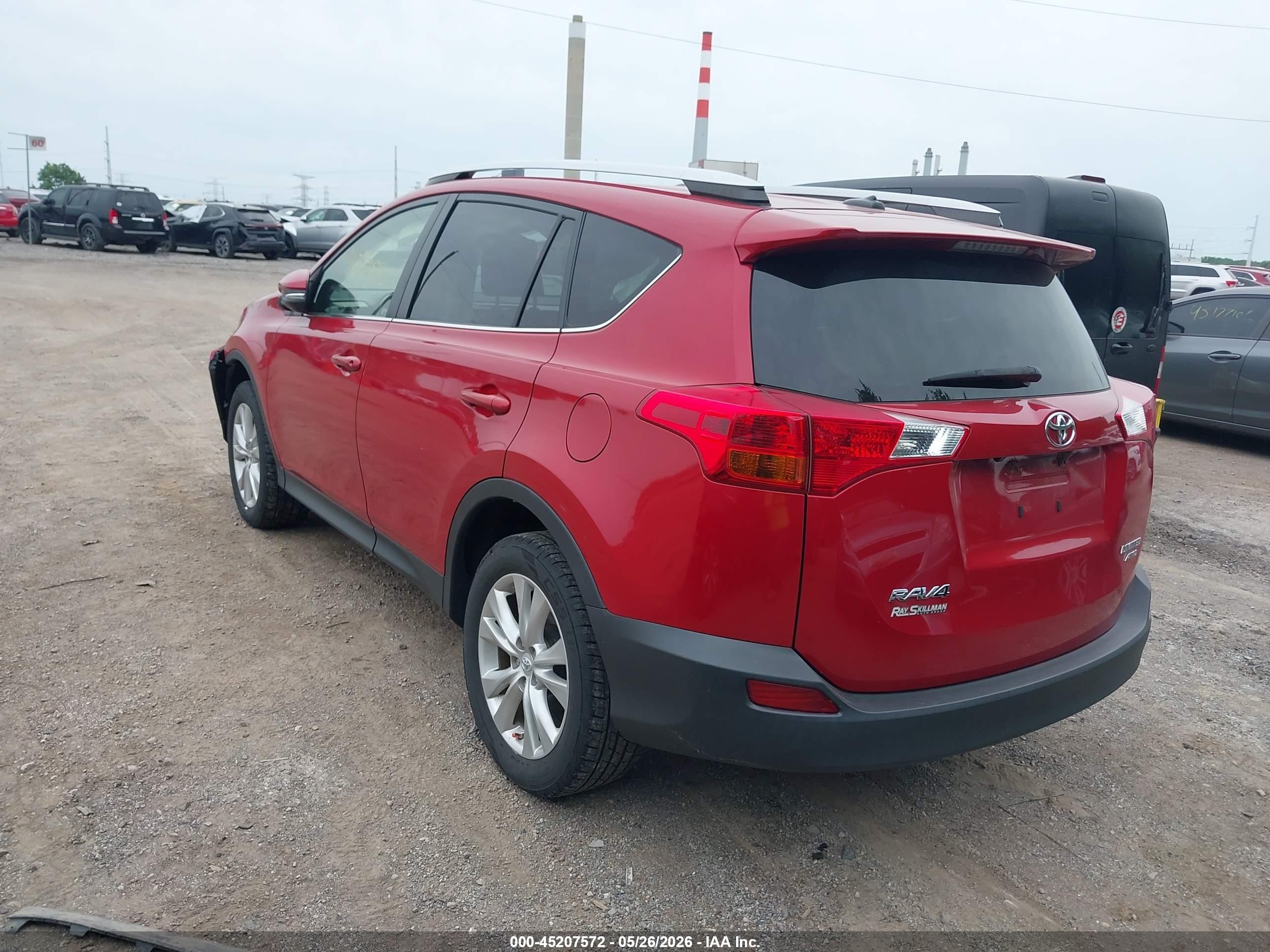 2014 Toyota Rav4 Limited Red vin: JTMDFREV8ED093651