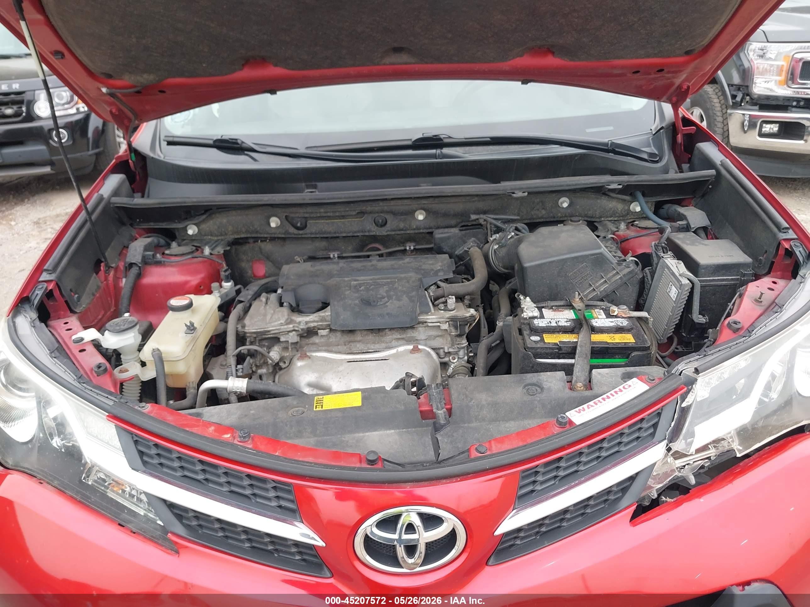 2014 Toyota Rav4 Limited Red vin: JTMDFREV8ED093651