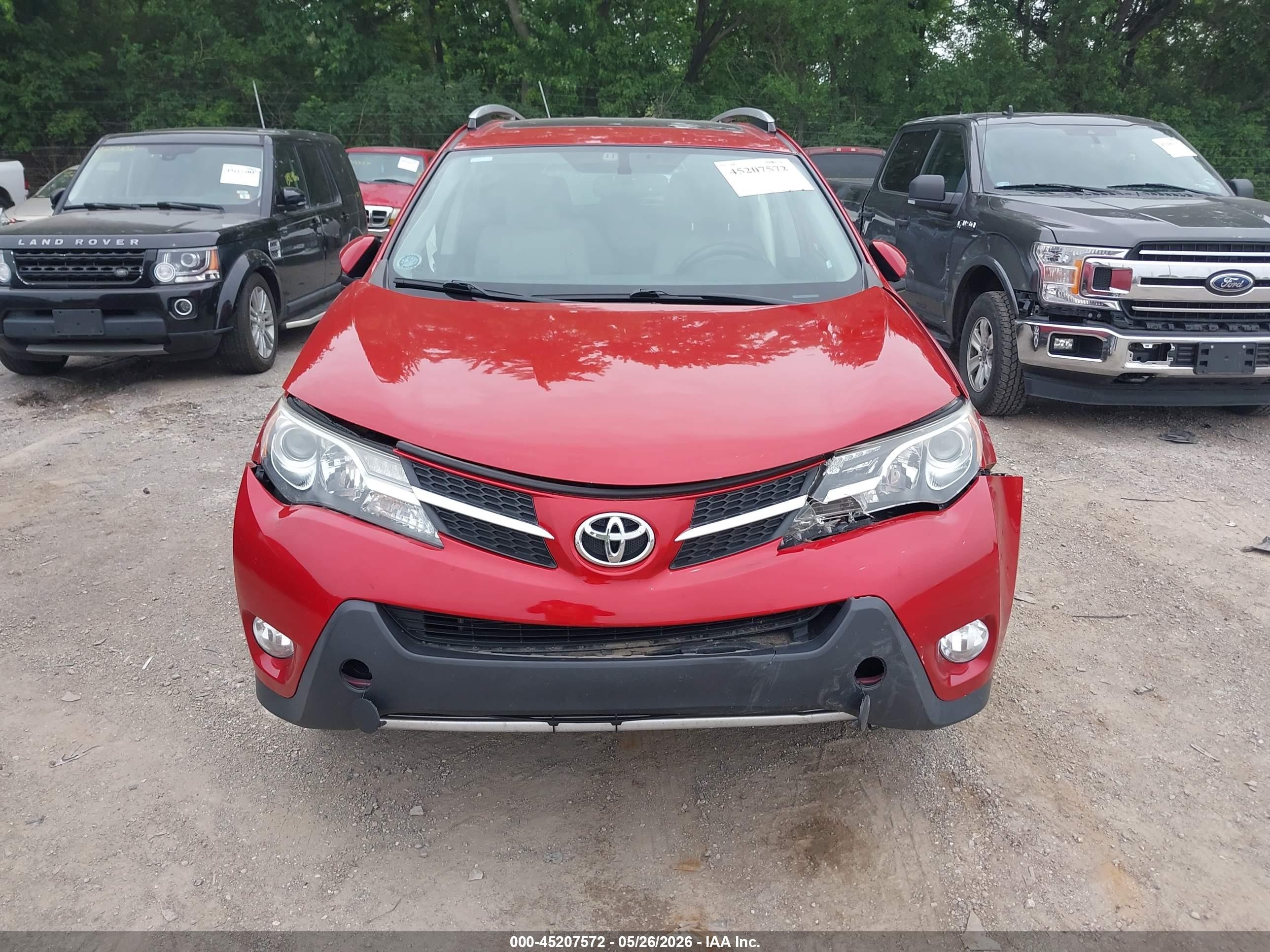2014 Toyota Rav4 Limited Red vin: JTMDFREV8ED093651