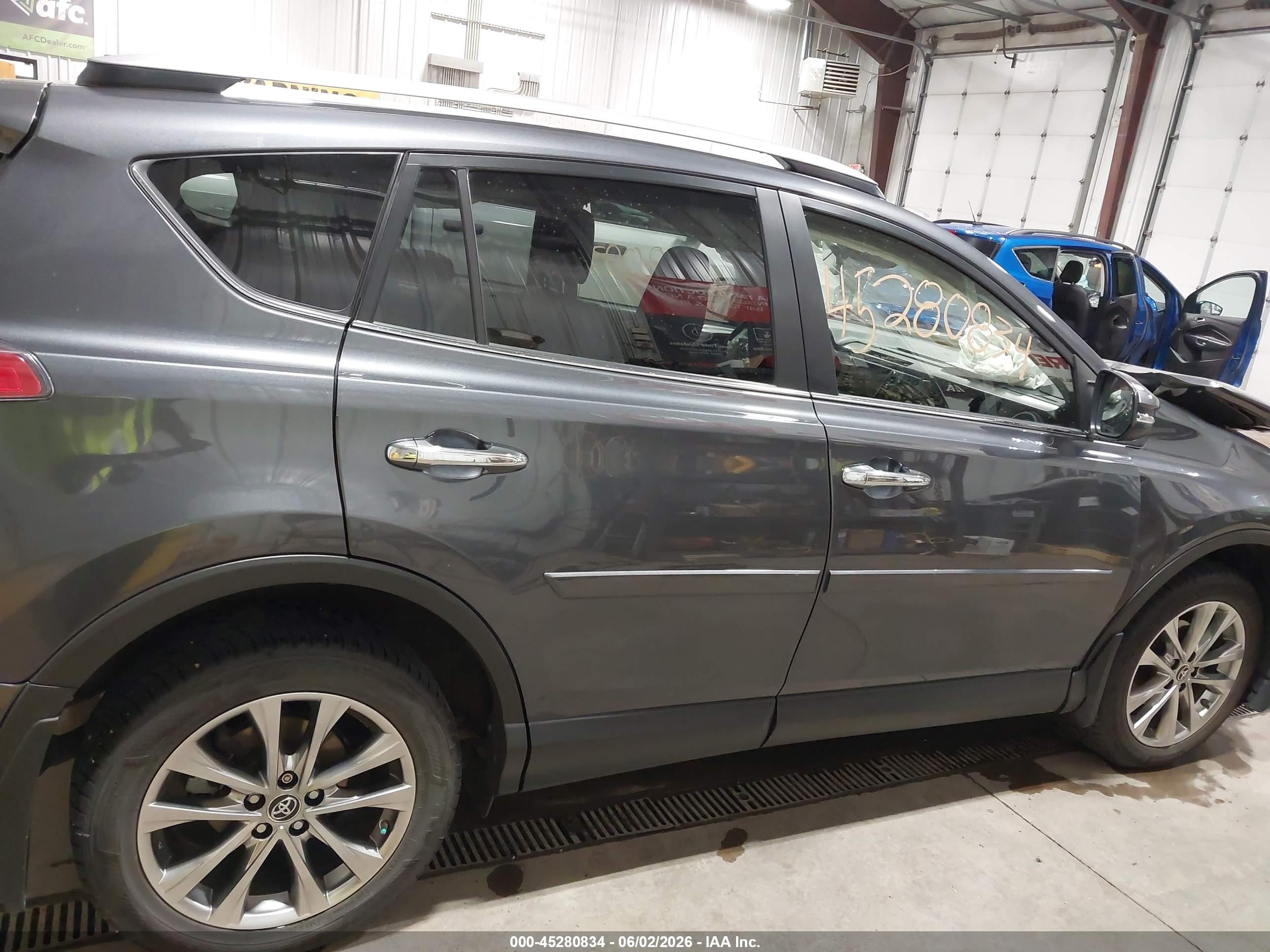 2017 Toyota Rav4 Limited Gray vin: JTMDFREV8HD215526