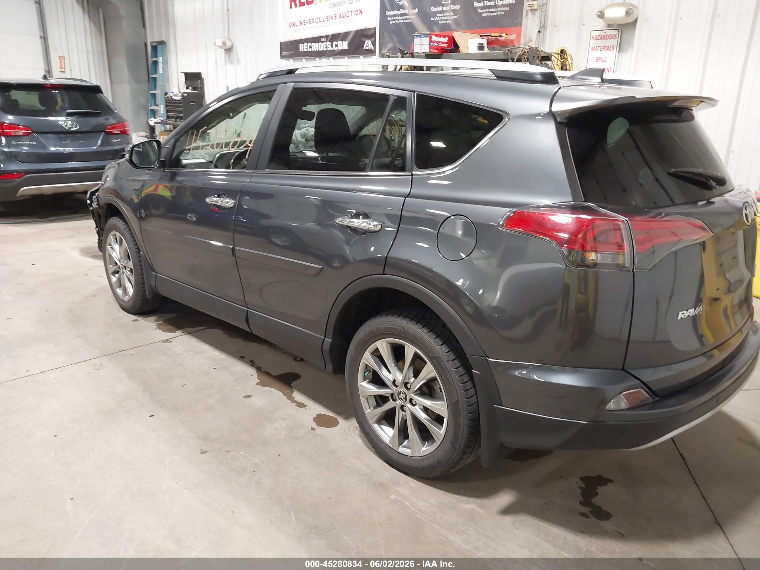 2017 Toyota Rav4 Limited Gray vin: JTMDFREV8HD215526