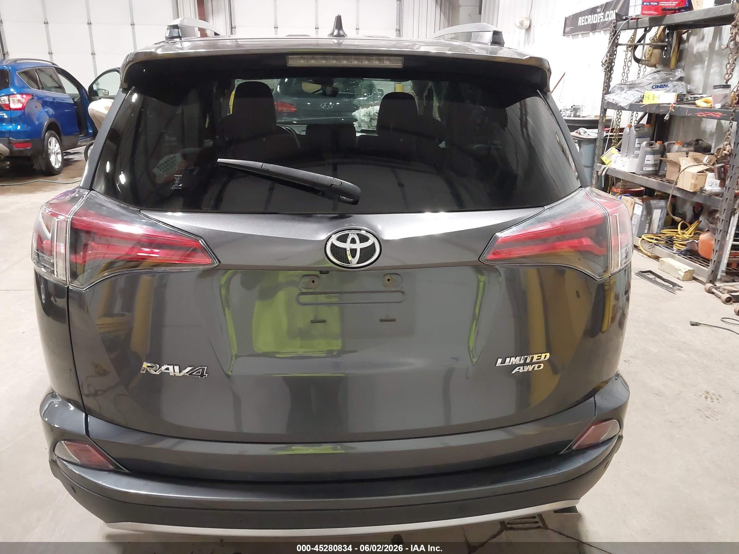 2017 Toyota Rav4 Limited Gray vin: JTMDFREV8HD215526