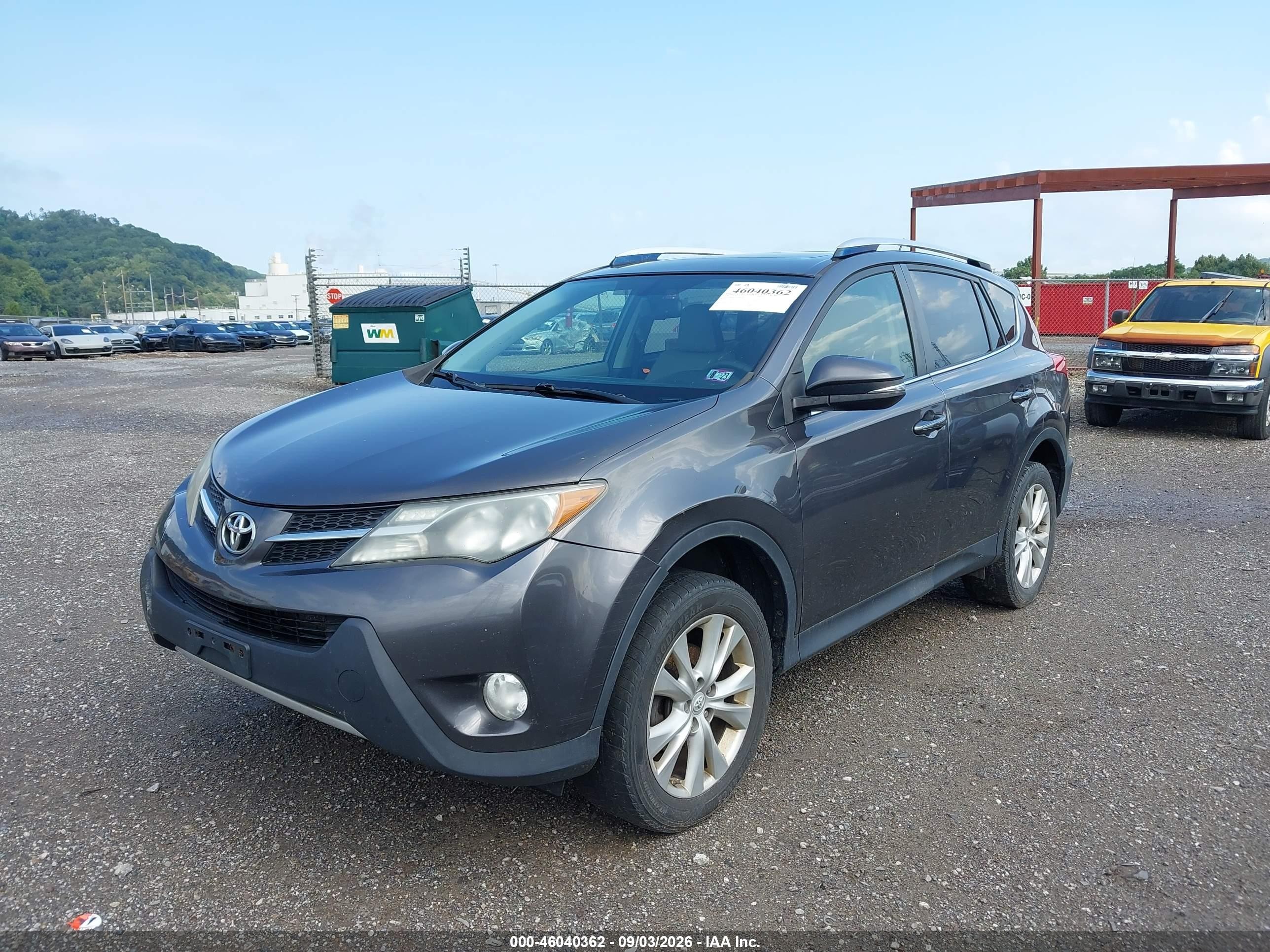 2013 Toyota Rav4 Limited Gray vin: JTMDFREV9D5008518