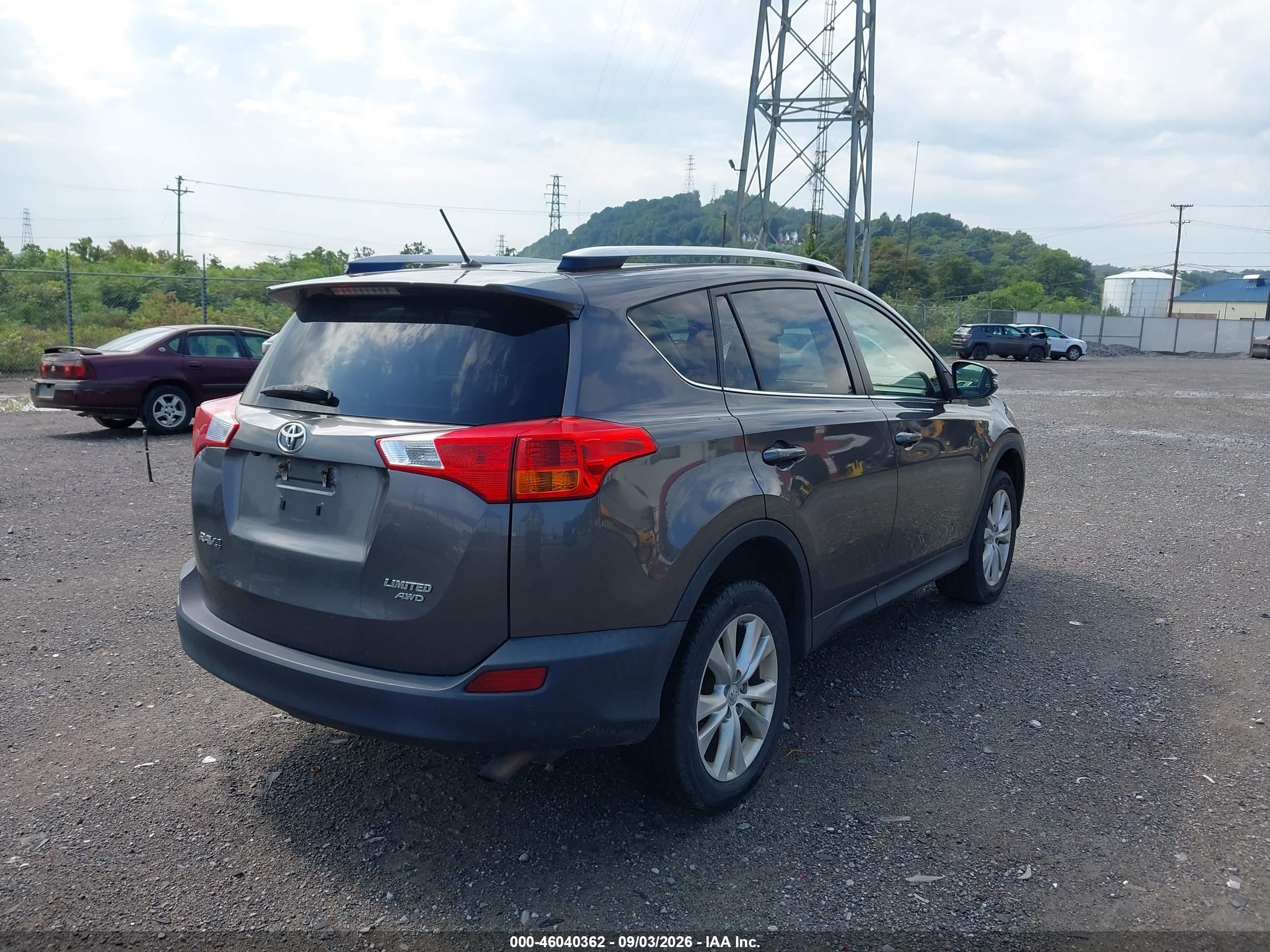 2013 Toyota Rav4 Limited Gray vin: JTMDFREV9D5008518