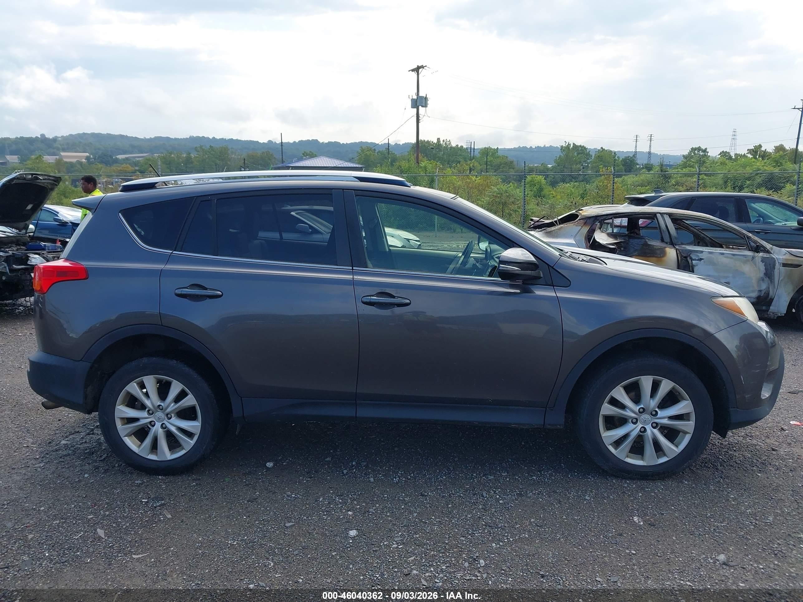 2013 Toyota Rav4 Limited Gray vin: JTMDFREV9D5008518