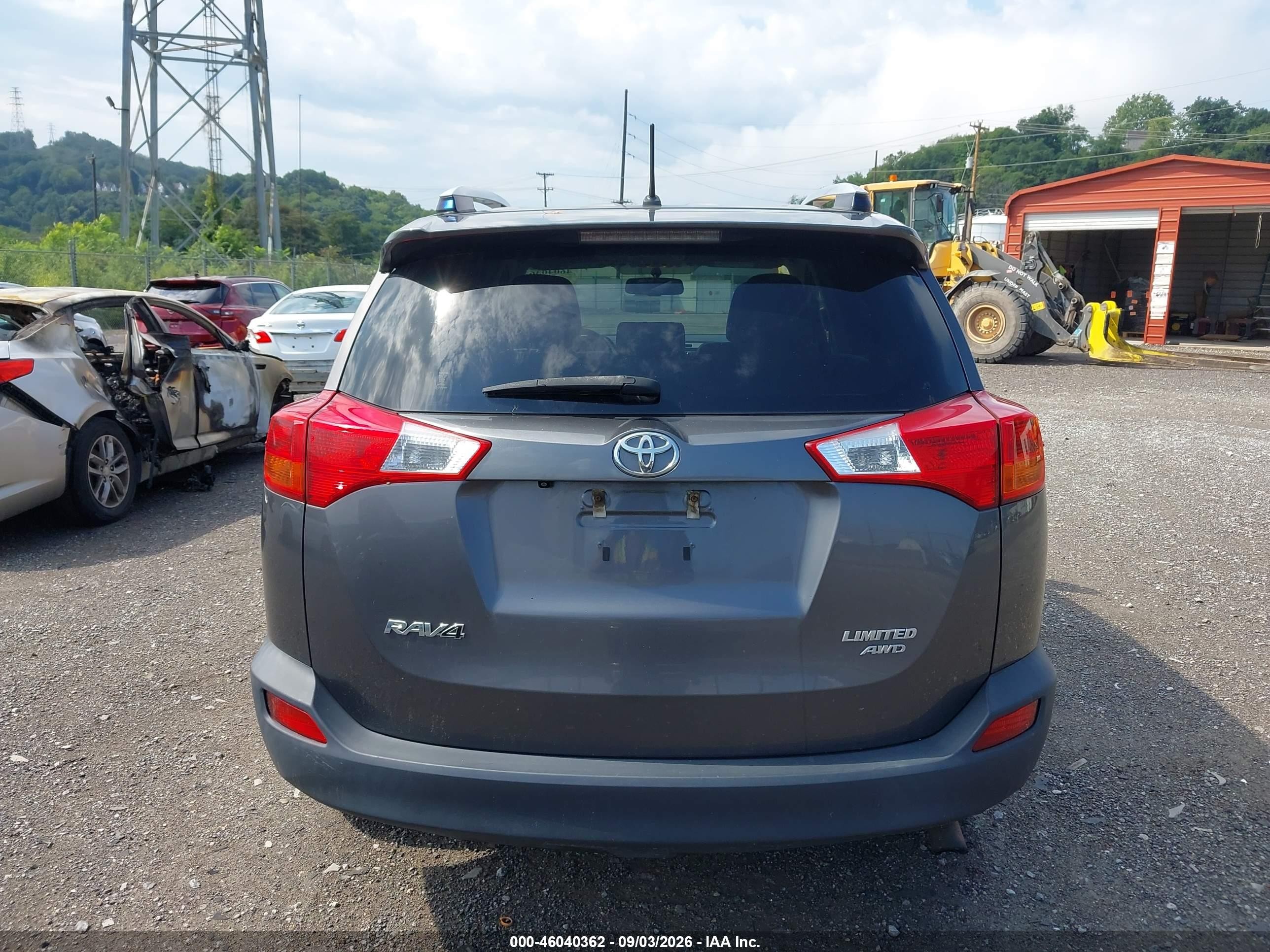 2013 Toyota Rav4 Limited Gray vin: JTMDFREV9D5008518