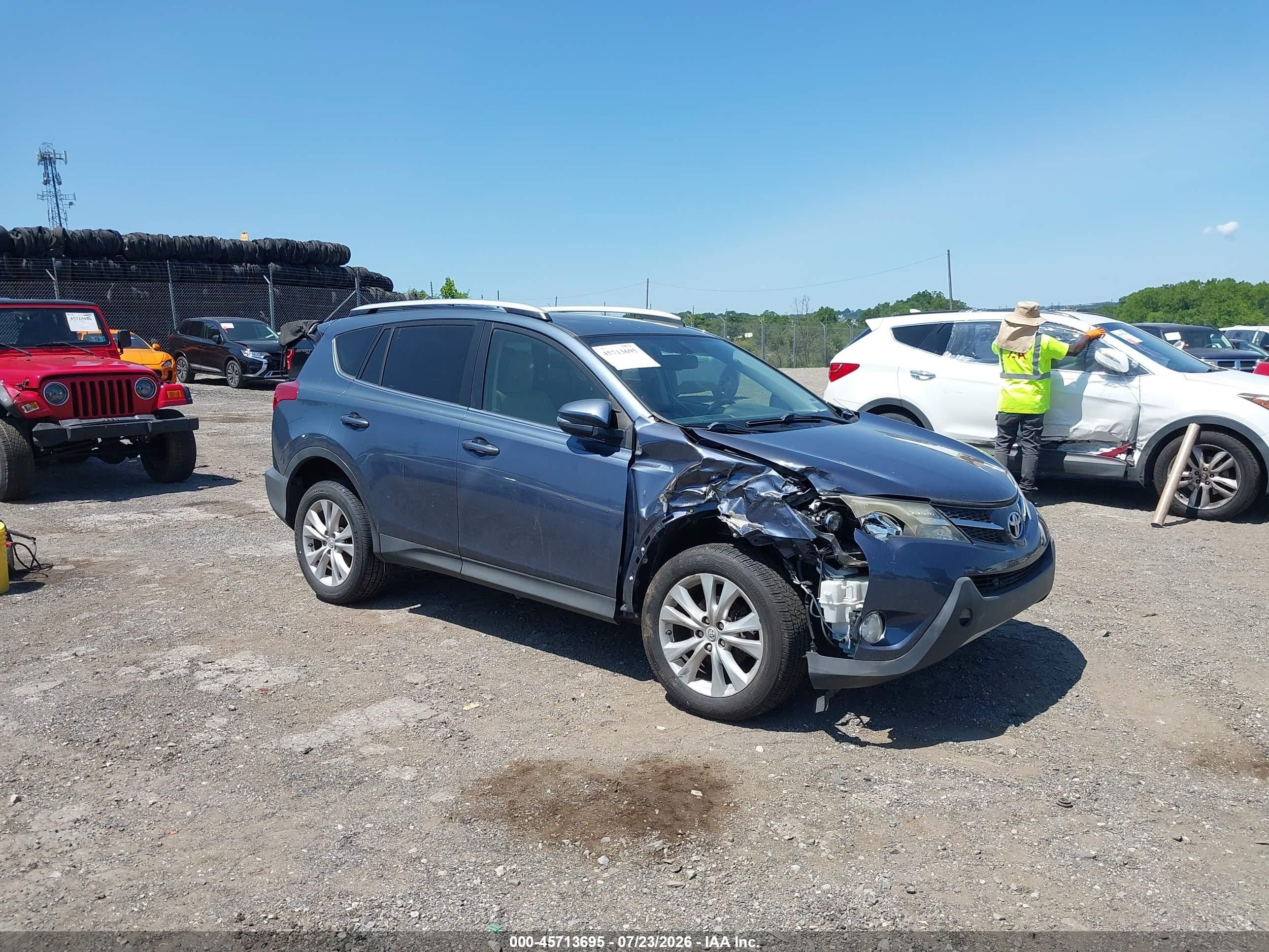 2013 Toyota Rav4 Limited Gray vin: JTMDFREV9D5010530