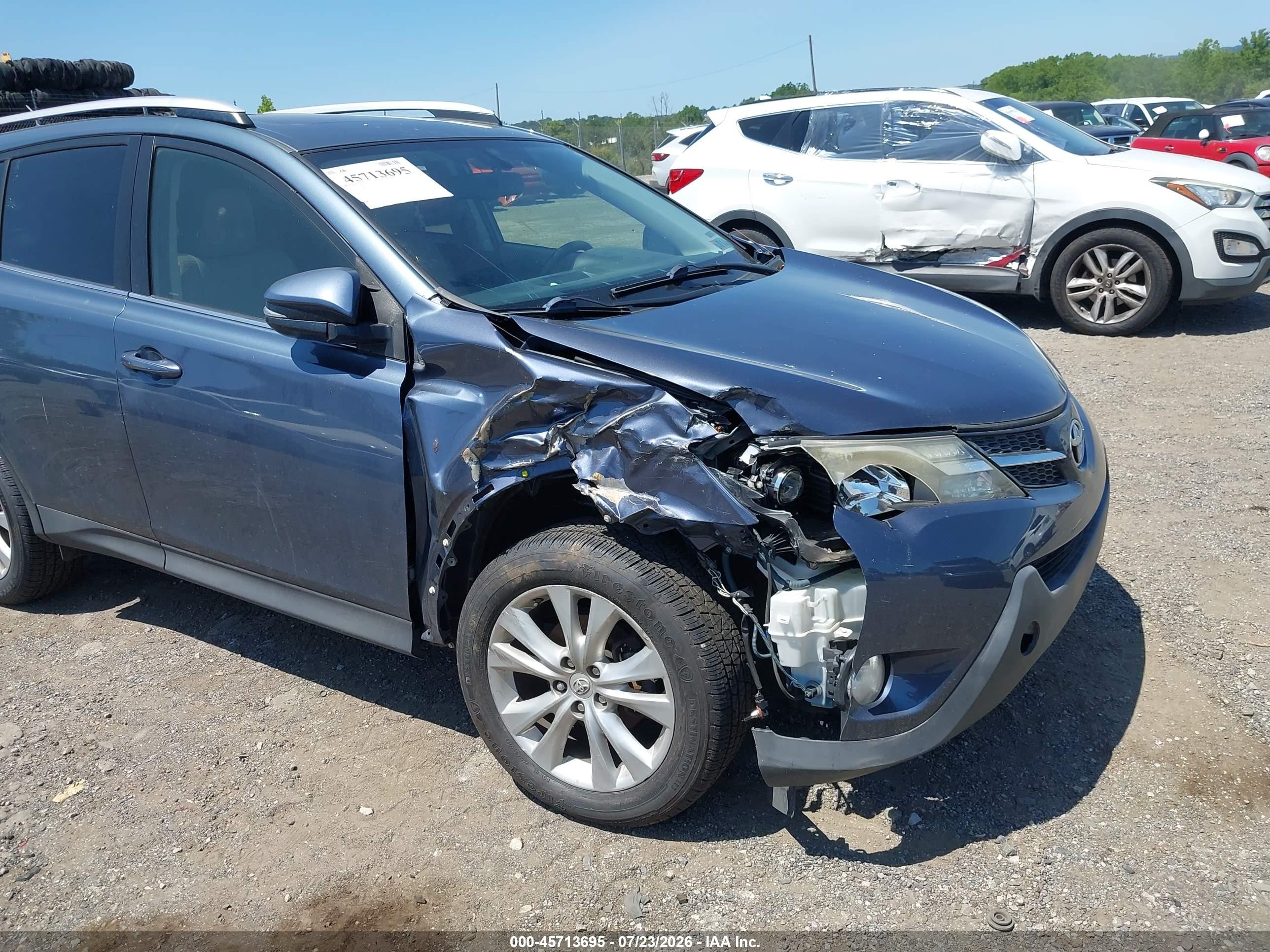 2013 Toyota Rav4 Limited Gray vin: JTMDFREV9D5010530