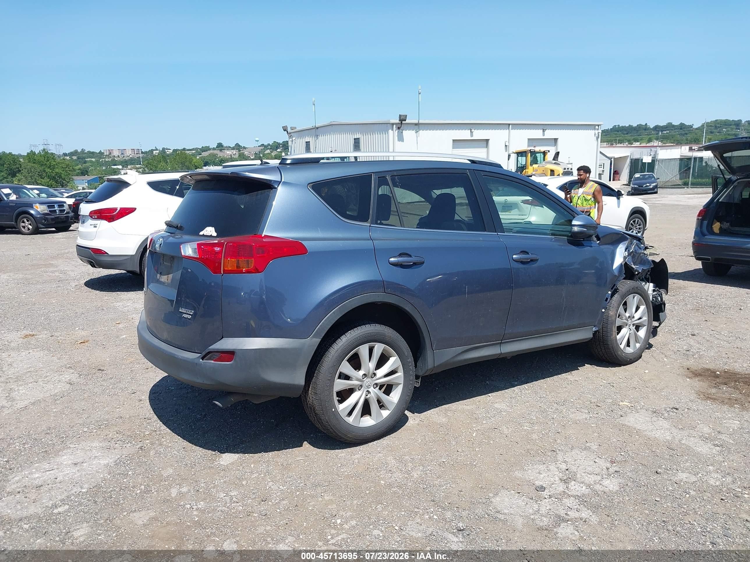 2013 Toyota Rav4 Limited Gray vin: JTMDFREV9D5010530