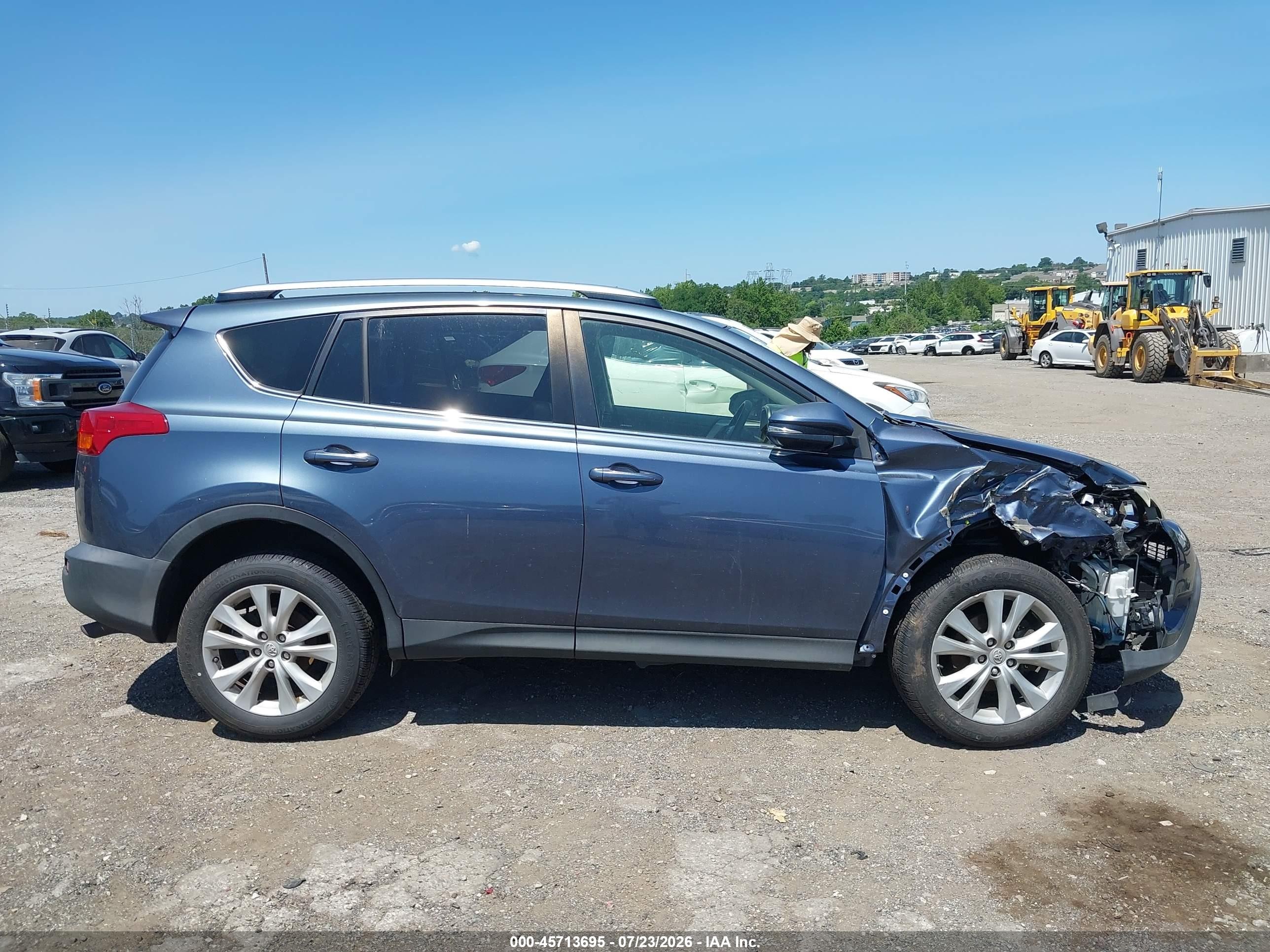2013 Toyota Rav4 Limited Gray vin: JTMDFREV9D5010530