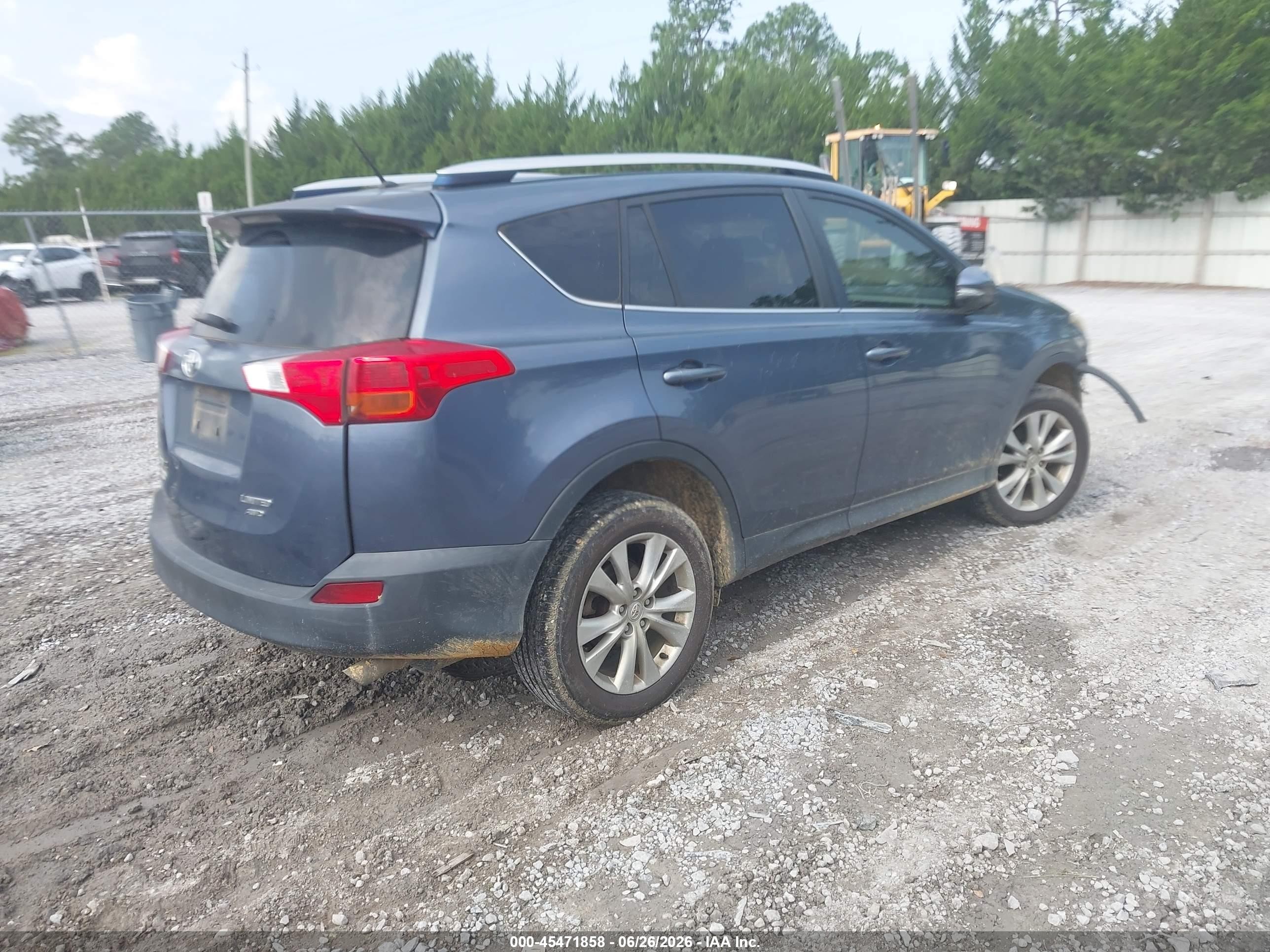 2013 Toyota Rav4 Limited Blue vin: JTMDFREV9DD001316